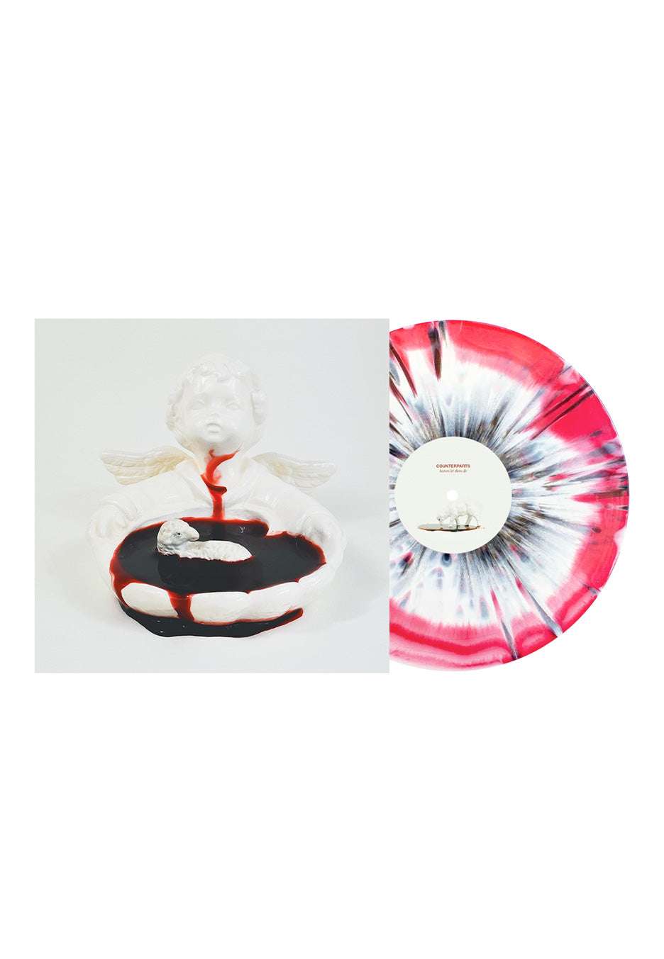 Counterparts - Heaven Let Them Die Ltd. Blood Red & White Aside/Bside w/ Black - Splattered Vinyl For Sale Official Site