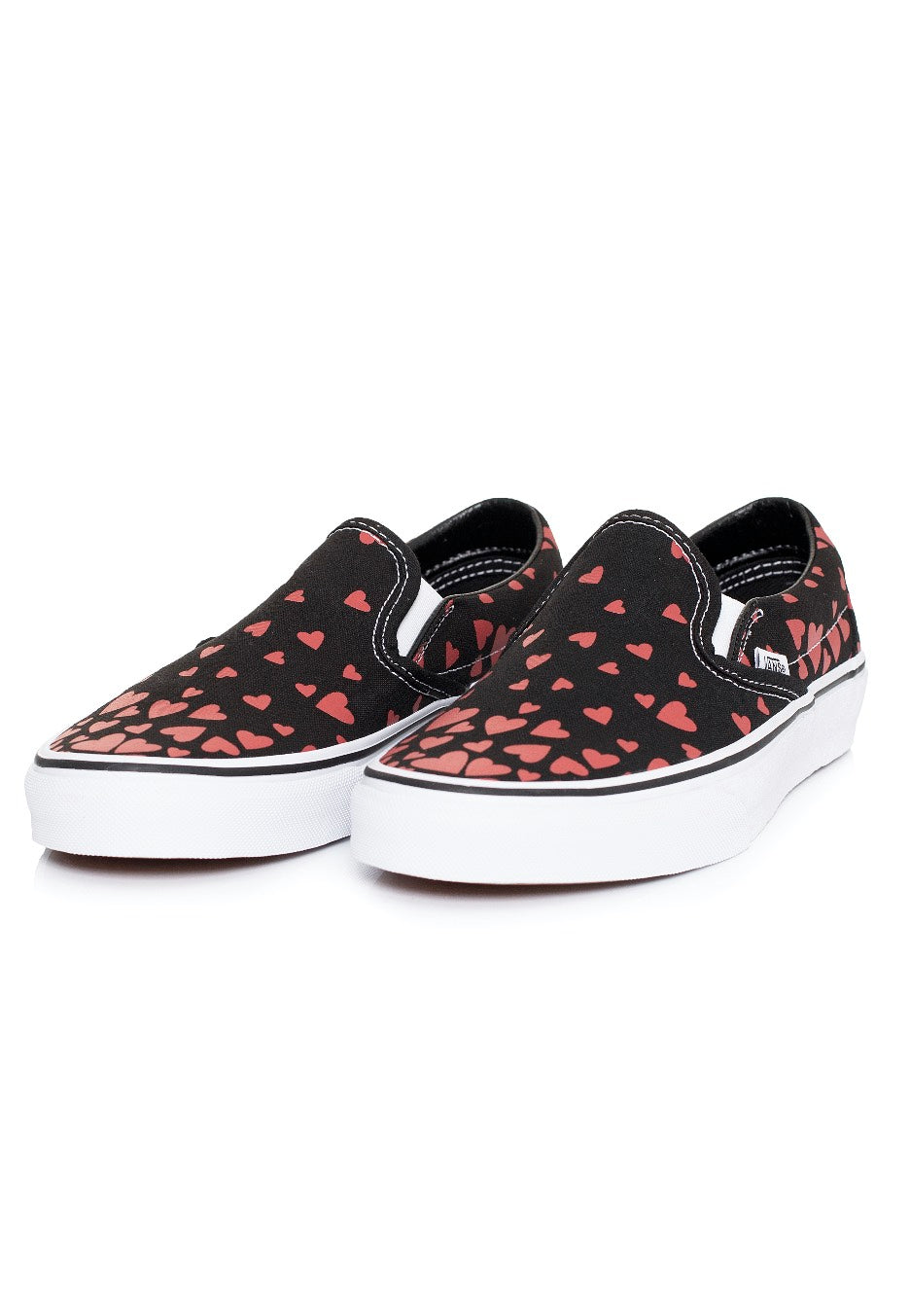 Vans - Classic Slip On (Valentineshrts)Black Red - Girl Shoes Cheap Sale View