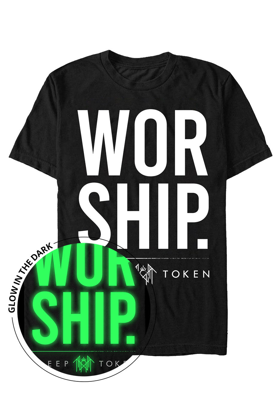 Sleep Token - Worship Glow In The Dark - T-Shirt Factory Outlet Cheap Pice