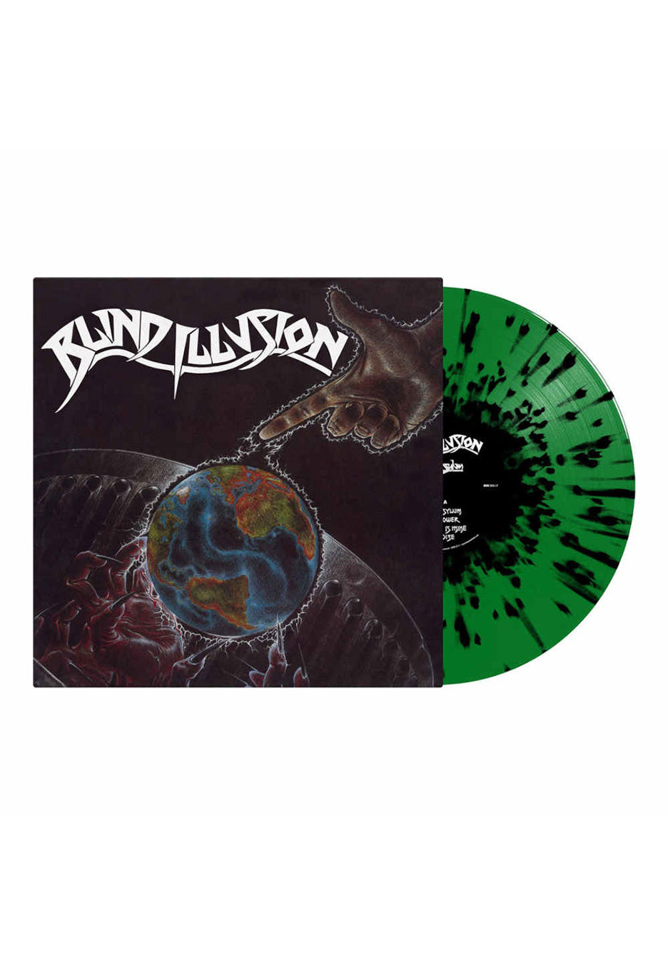 Blind Illusion - The Sane Asylum Transparent Green Black - Splattered Vinyl The Cheapest