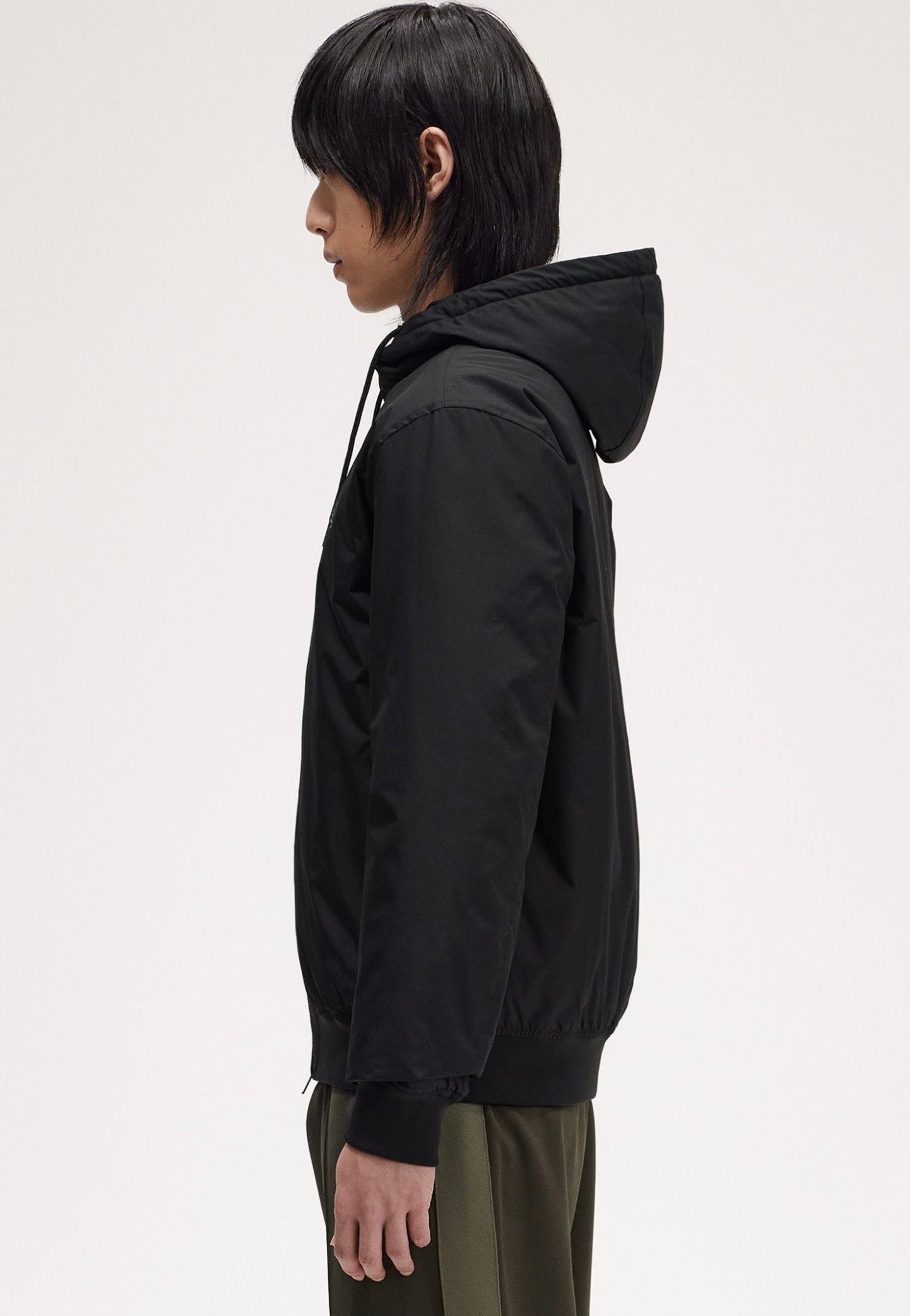 Fred Perry - The Hooded Brentham Black - Jacket Discount Footlocker Pictures