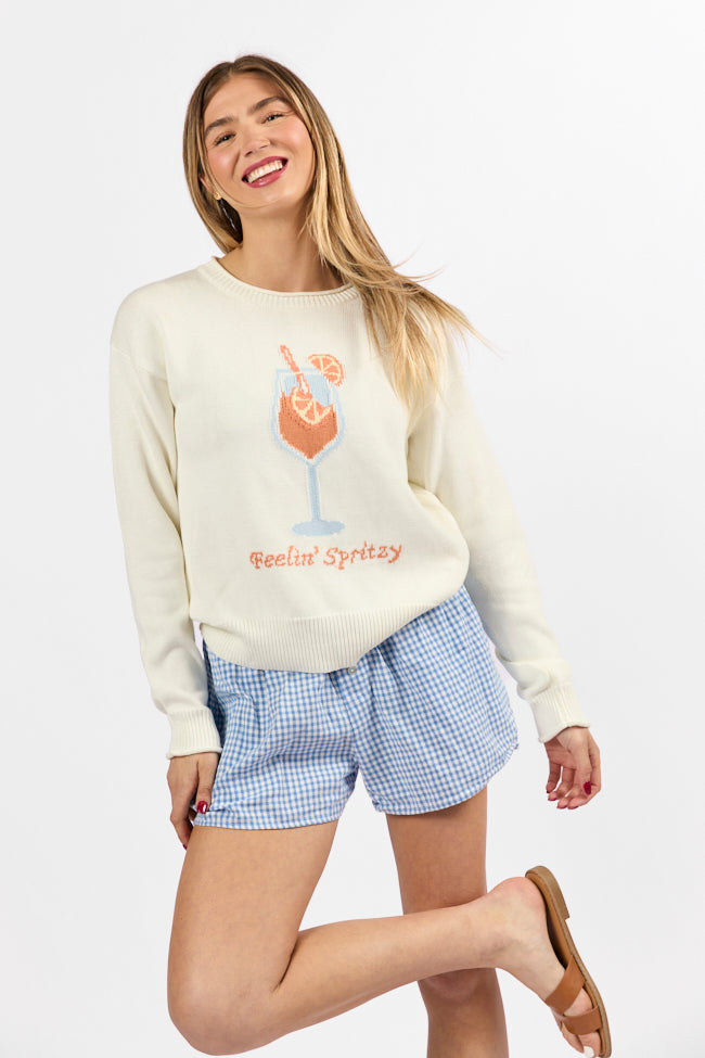 Feelin' Spritzy Ivory Multi Sweater