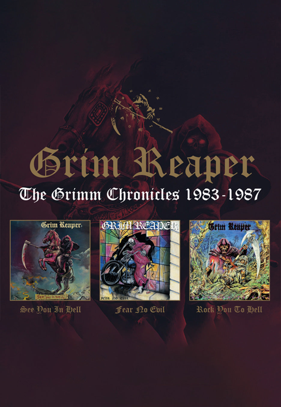 Grim Reaper - The Grimm Chronicles 1983-1987 - CD Box Set Cheap Sale 100% Authentic