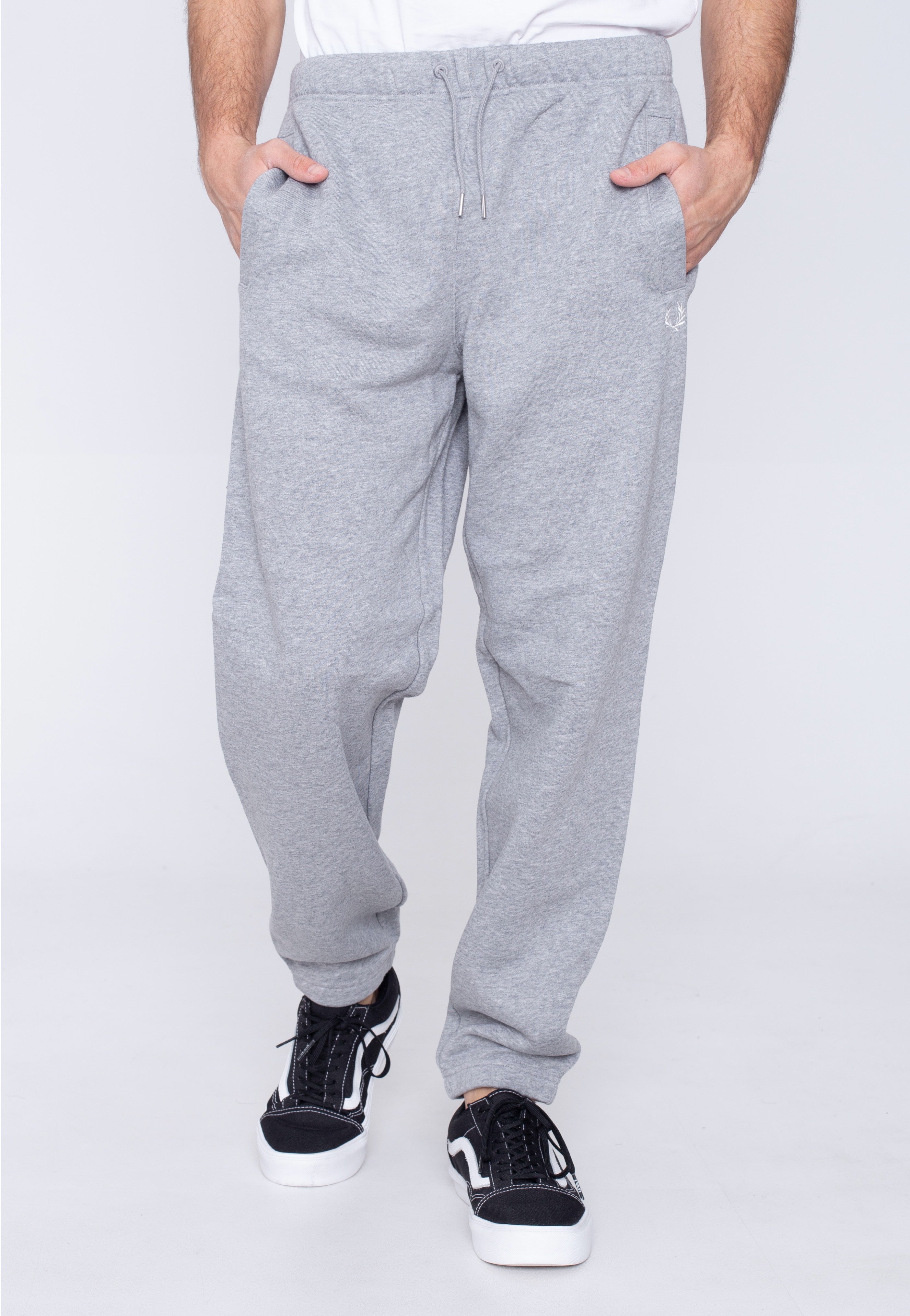 Fred Perry - Loopback Steel Marl - Sweat Pants Visit For Sale