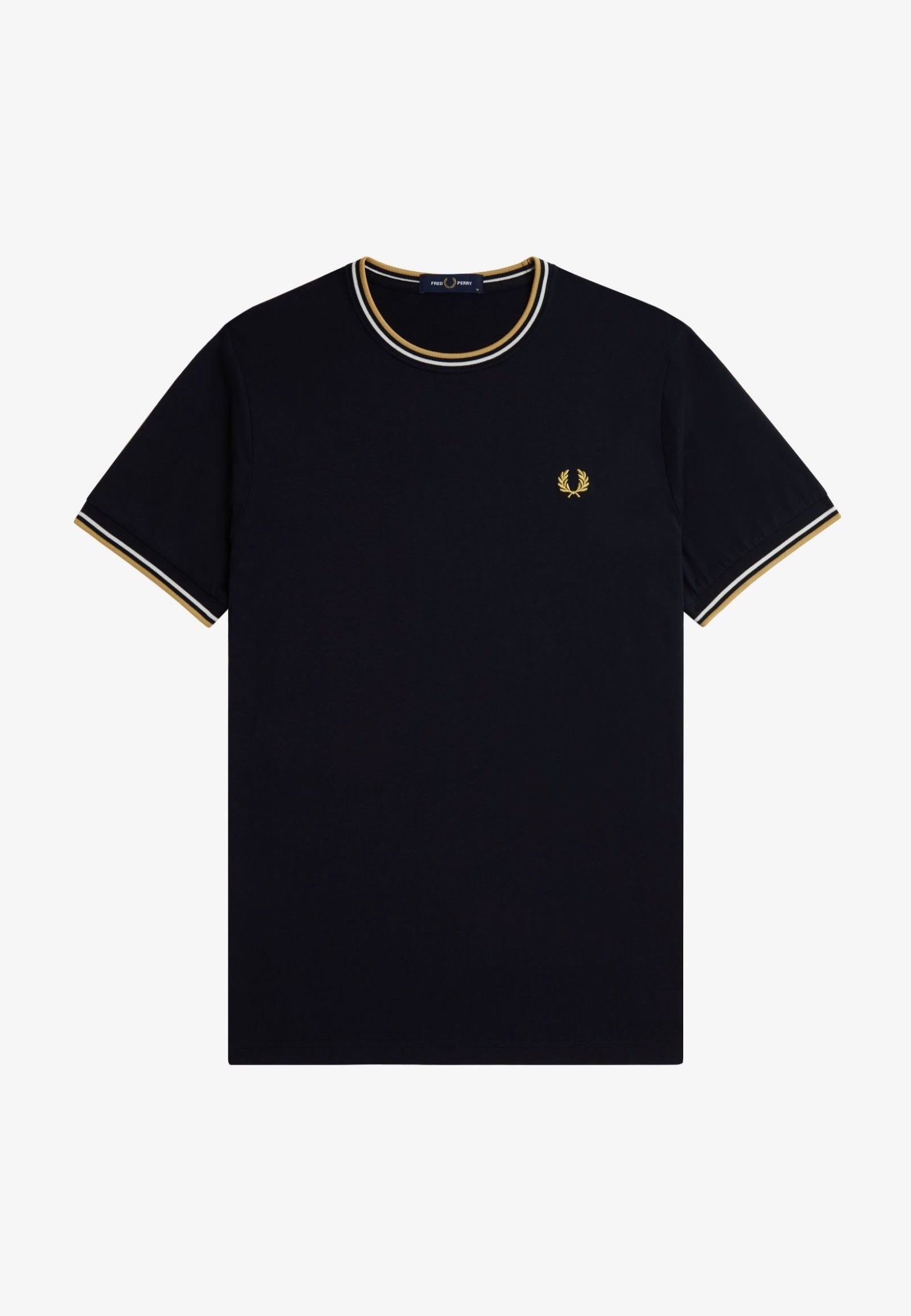 Fred Perry - Twin Tipped Navy/Ecru/Honeycomb - T-Shirt Release Dates Sale Online