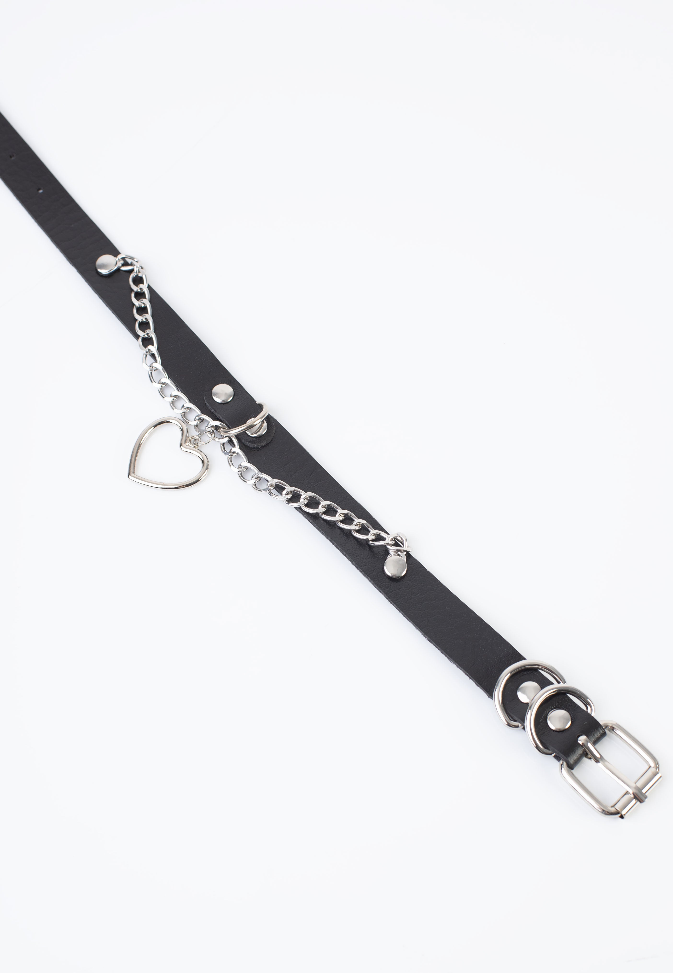 Bullet69 - Heart Chain Neckband Black - Choker Outlet Top Quality