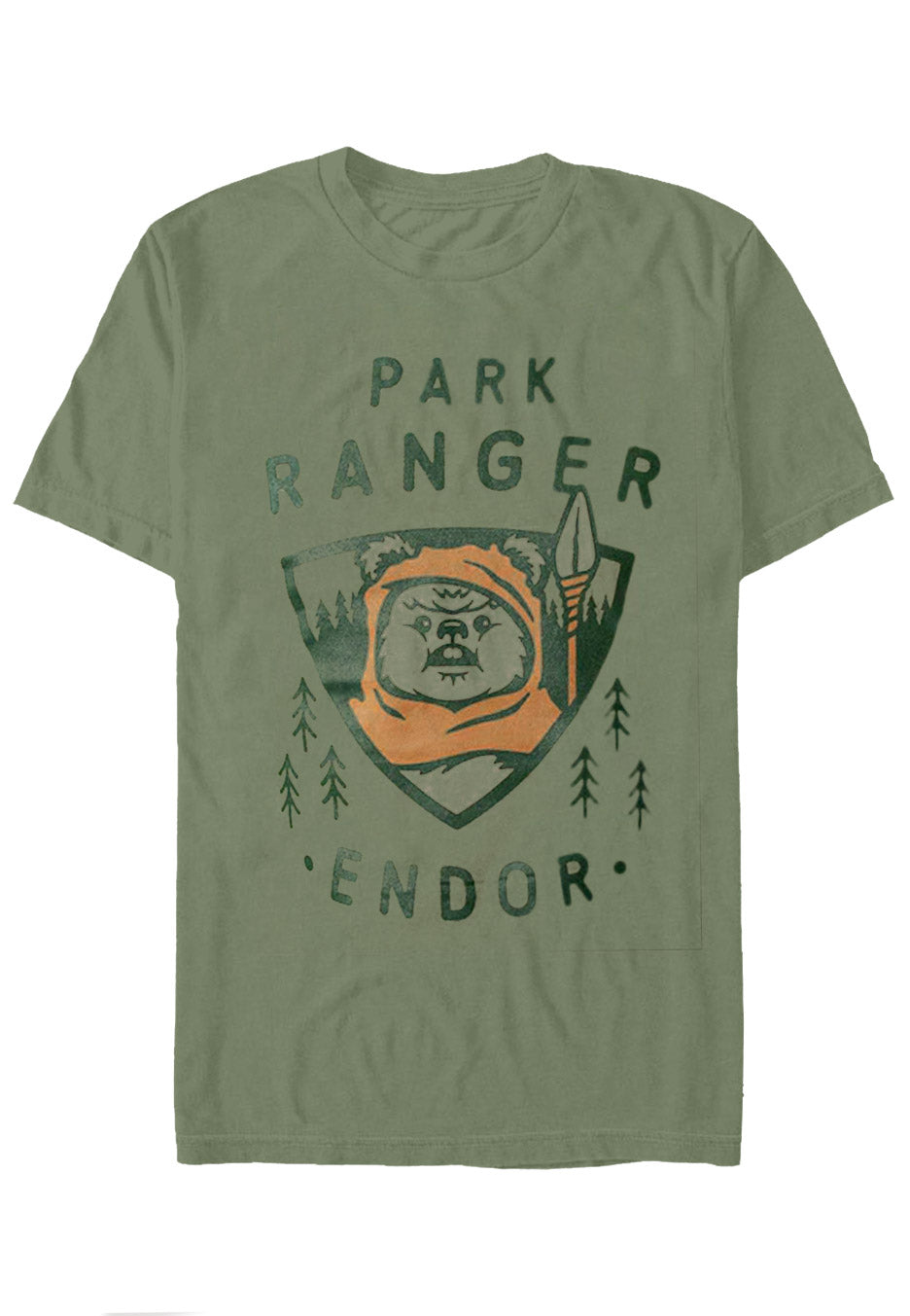 Star Wars - Endor Park Ranger Olive - T-Shirt 2025 Cheap Pice