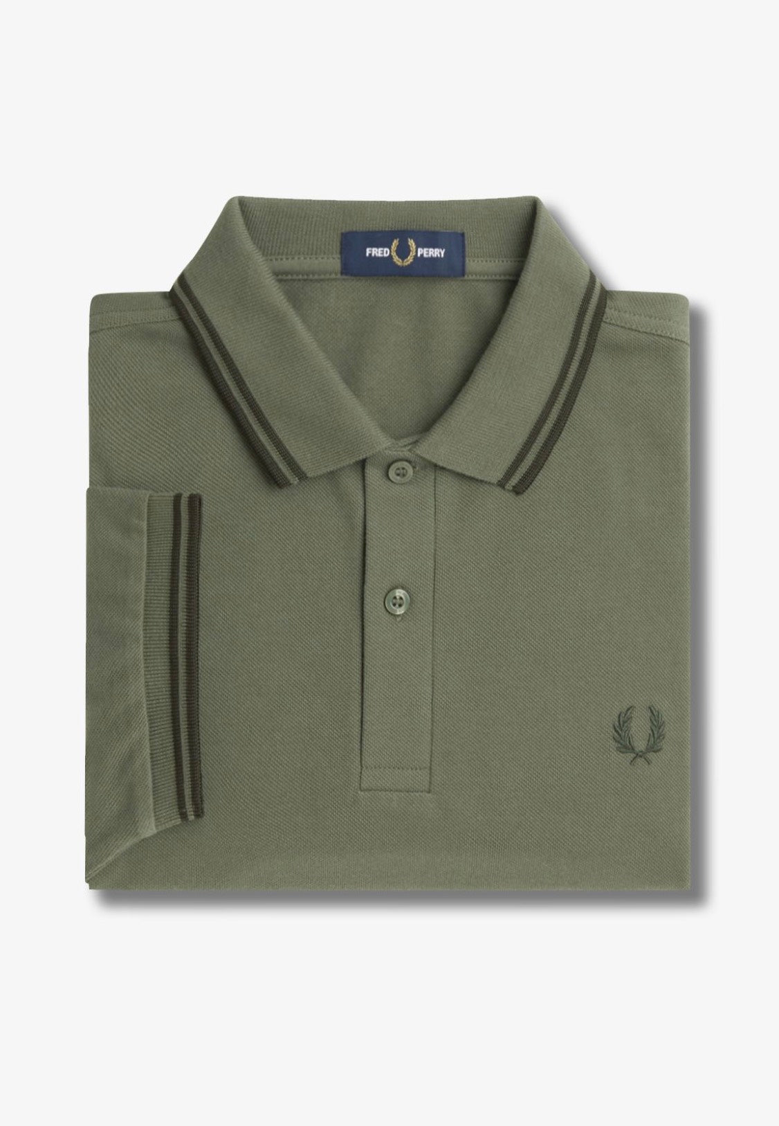 Fred Perry - Twin Tipped Laurel Wreath Green/Night Green/Night Green - Polo Cheap Pick A Best