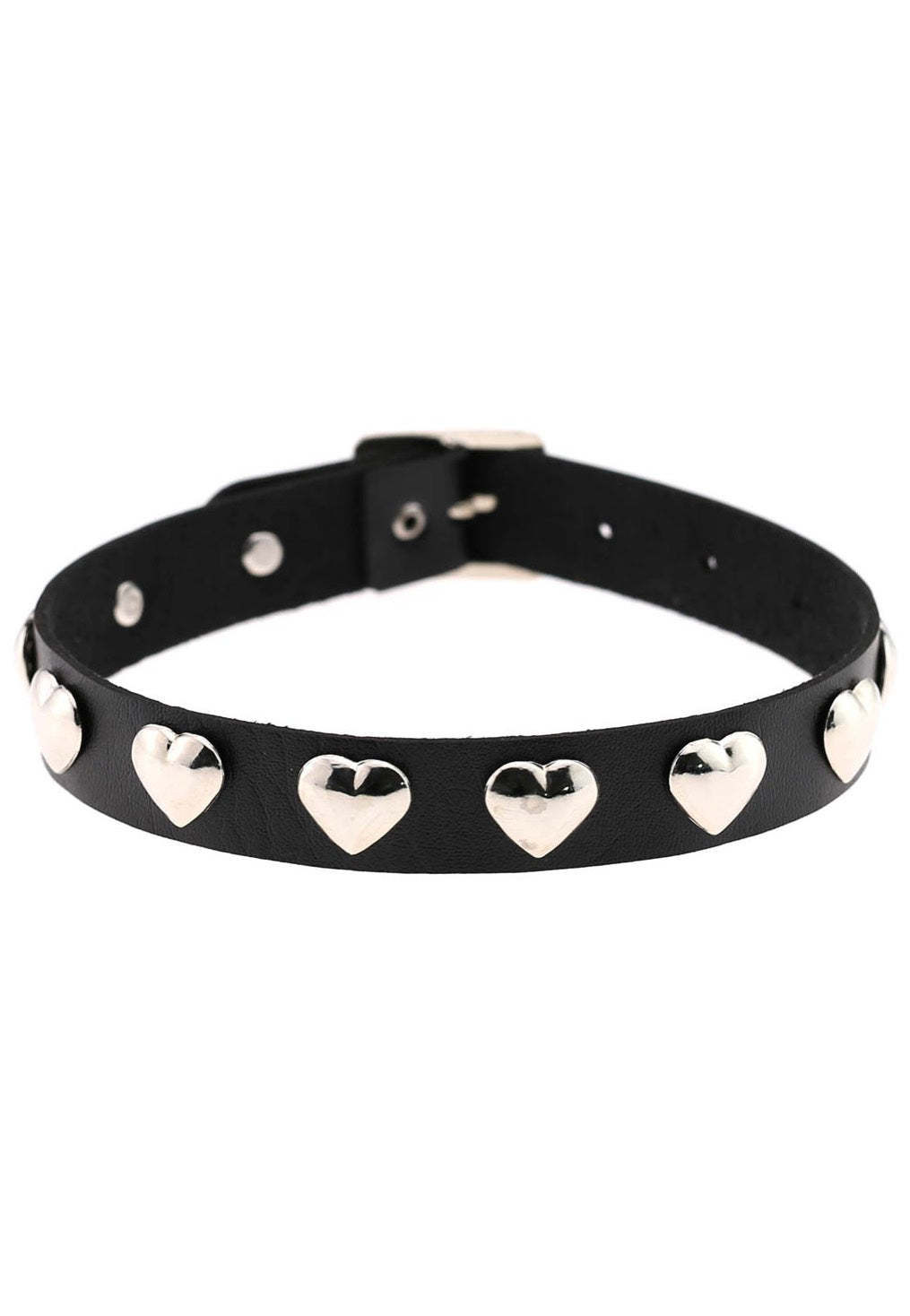 Bullet69 - Heart Rivet Neckband Black - Choker Free Shipping Outlet Store