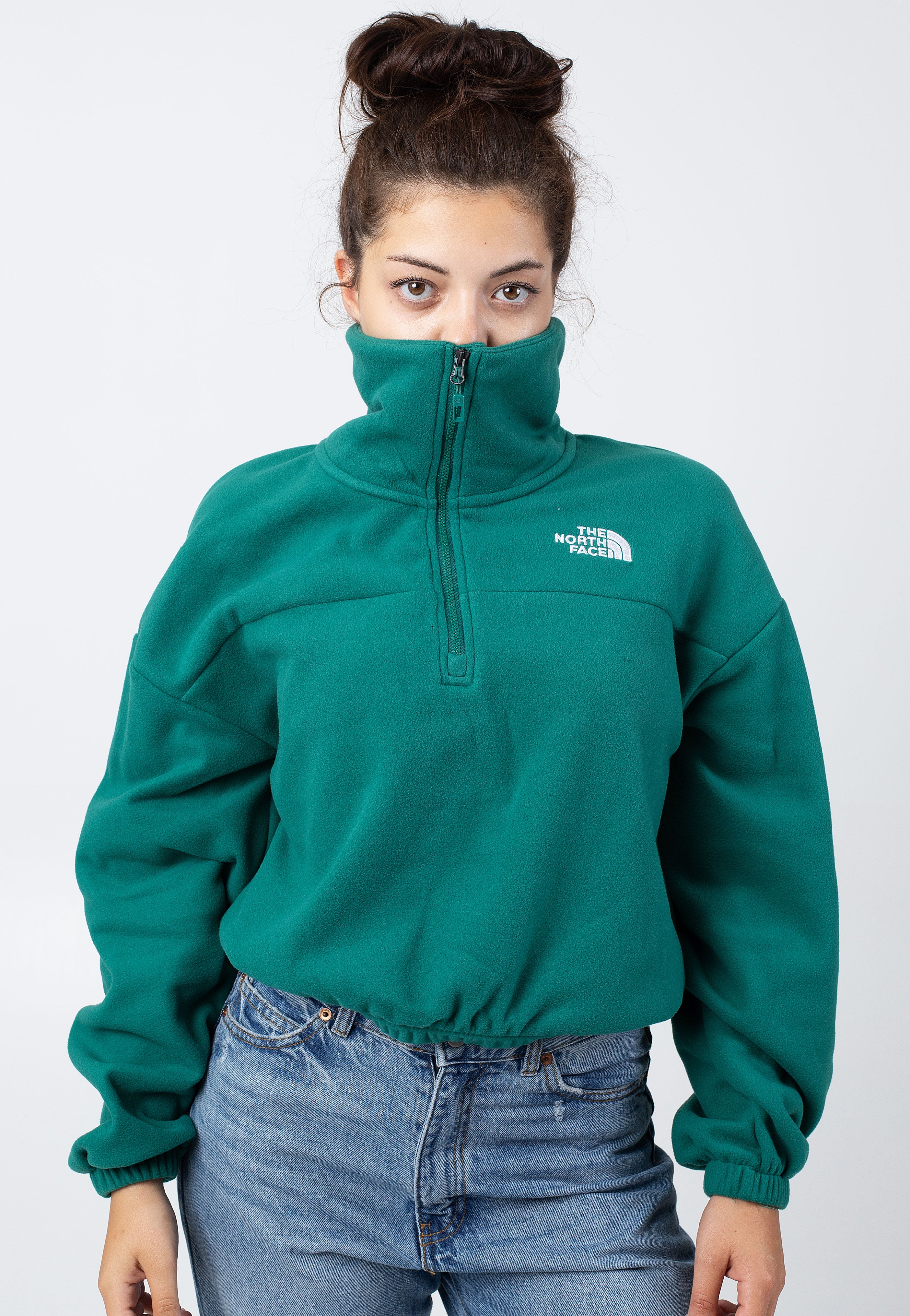 The North Face - 100 Glacier Half Zip Evergreen - Pullover Fast Delivery Online