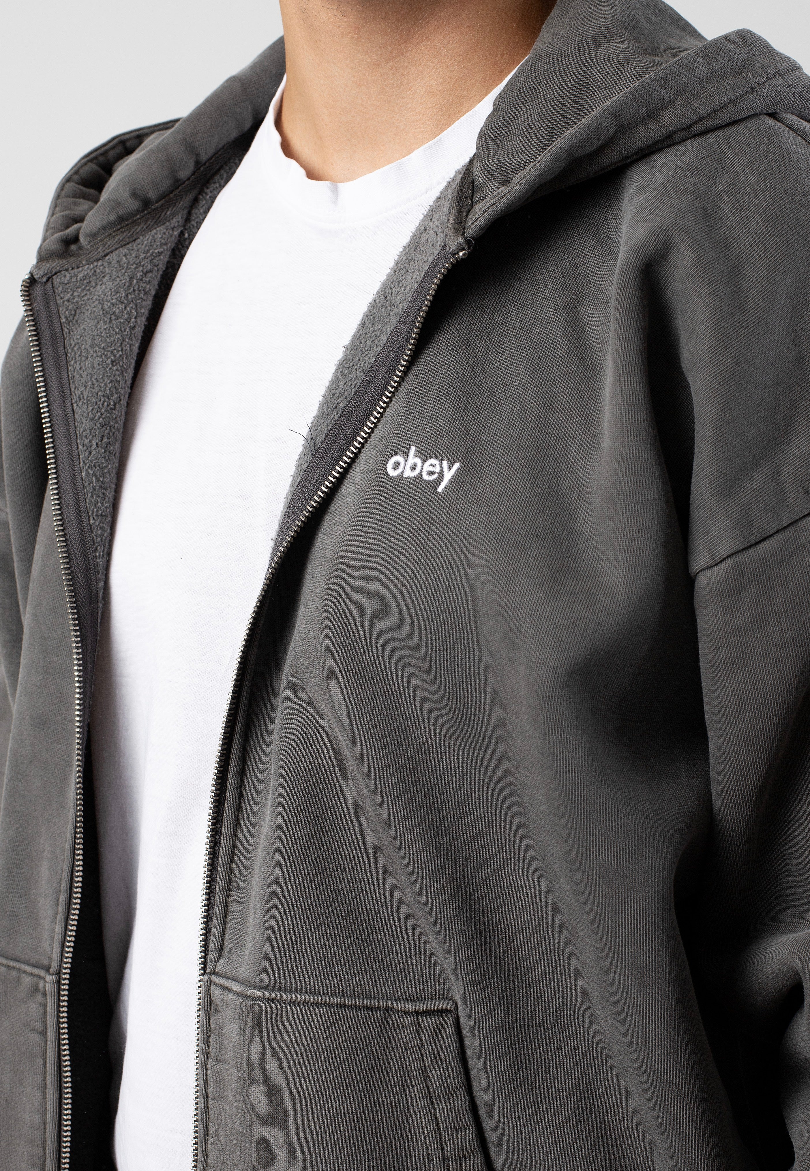 Obey - Lowercase Pigment Digital Black - Zipper Buy Cheap Very Cheap