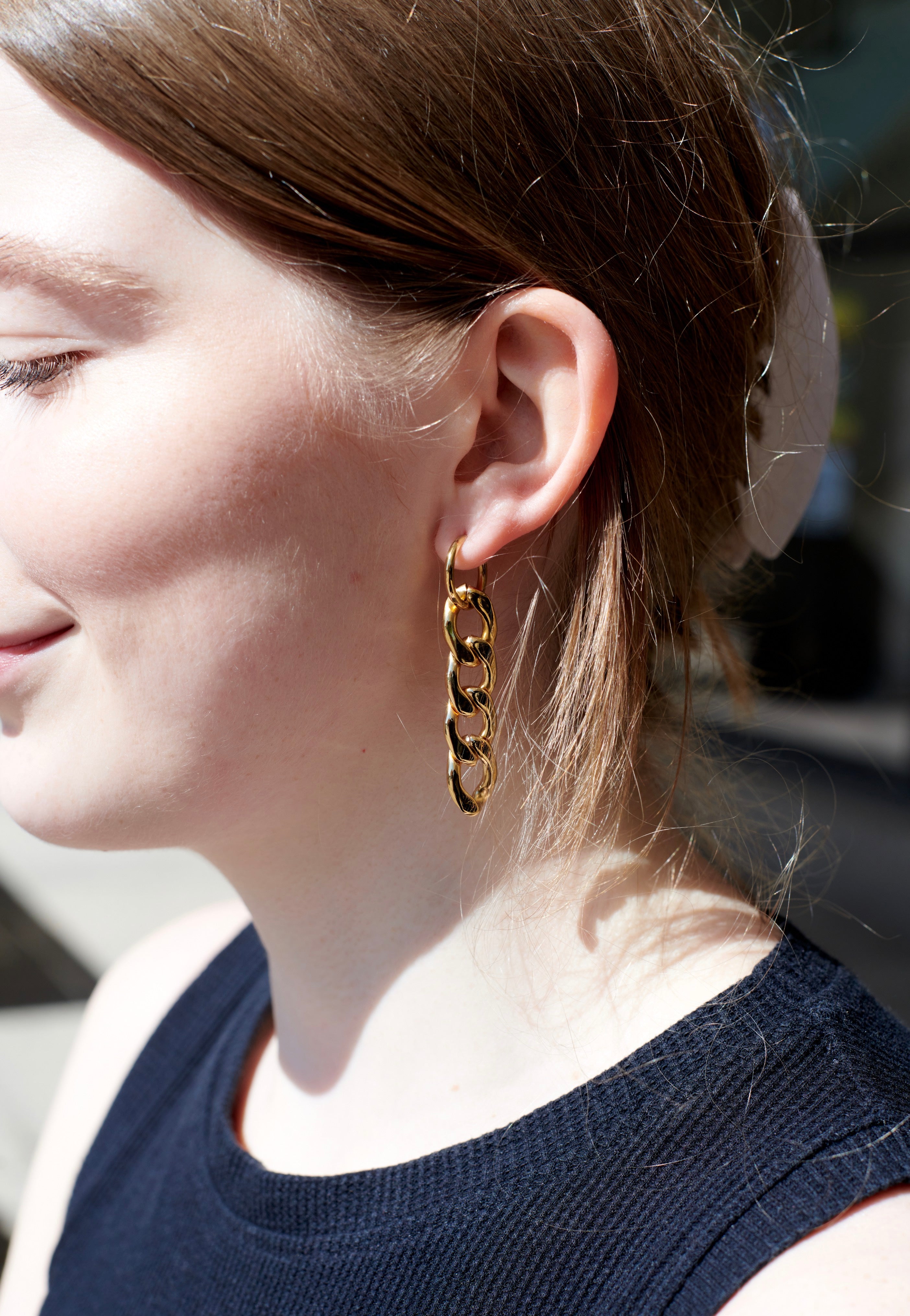 Wildcat - Little Chunky Gold - Earrings Tumblr Sale Online