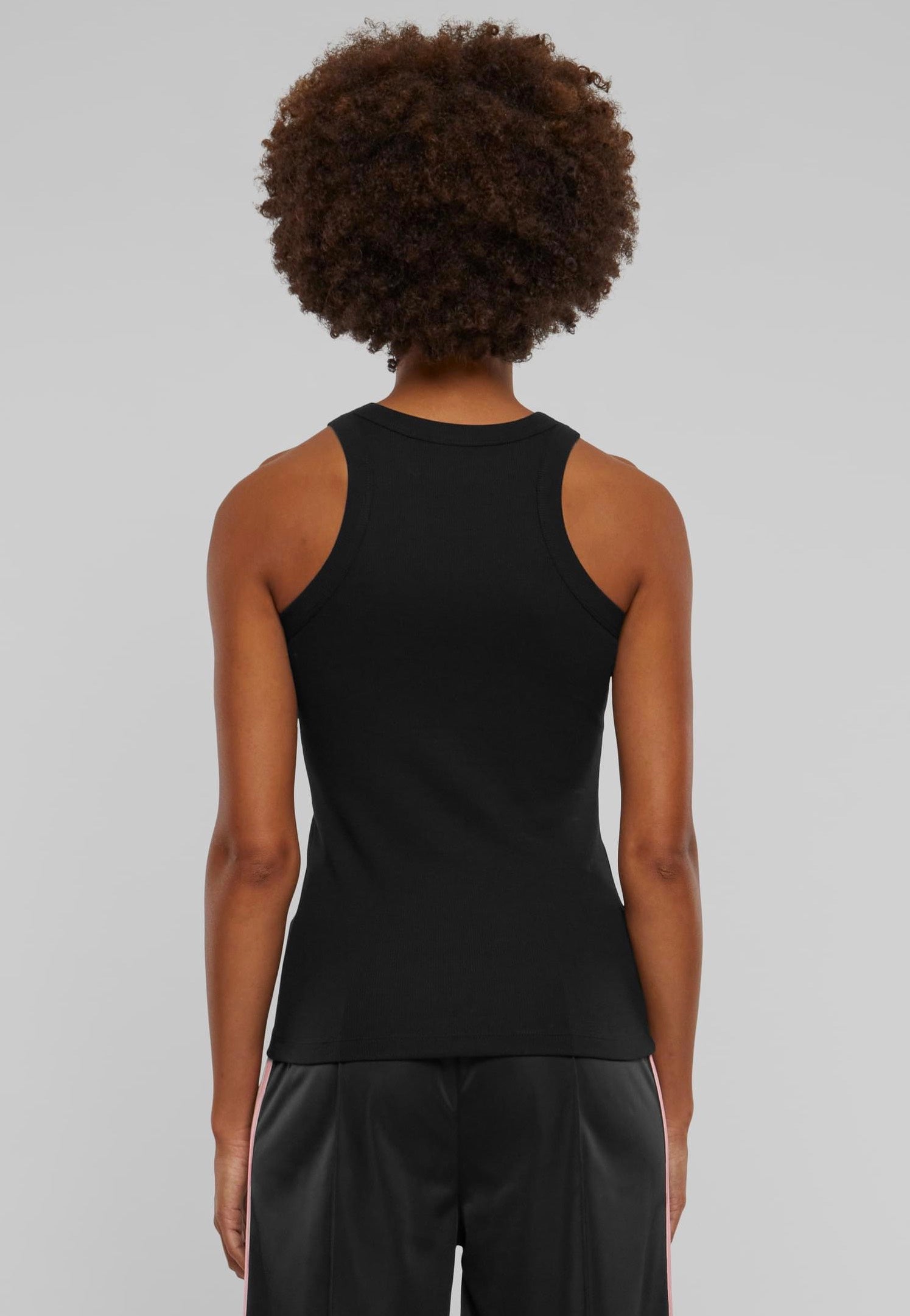 Urban Classics - Ladies Racer Back Rib Black - Top Wholesale Pice