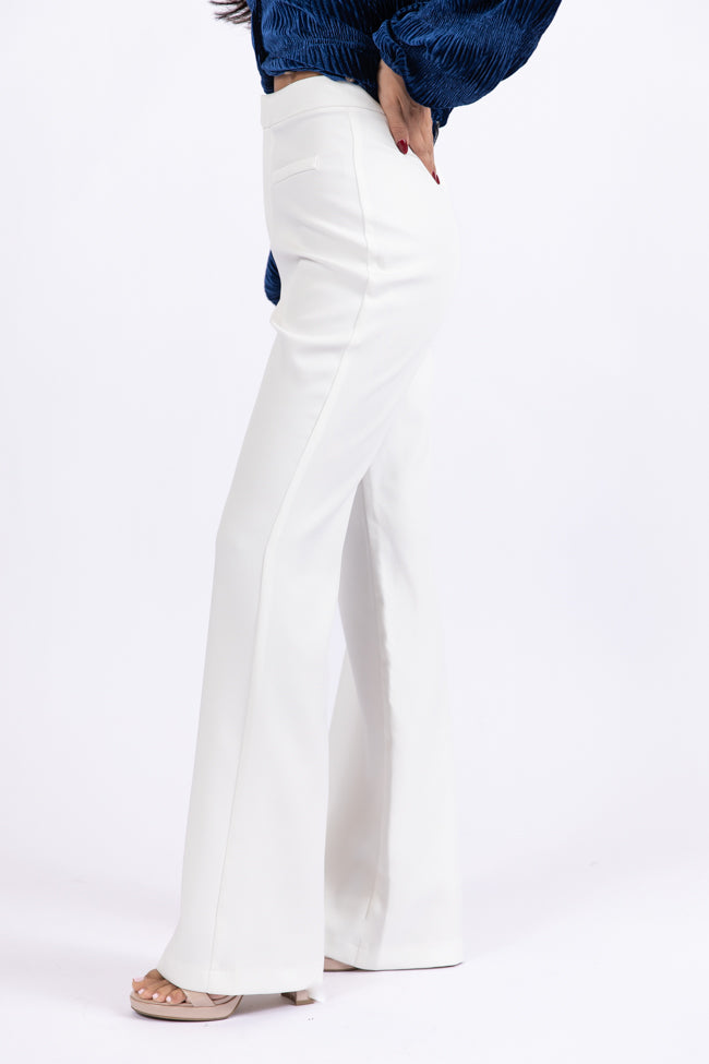 Beyond Romance White Flare Trousers FINAL SALE Cheap Sale Online