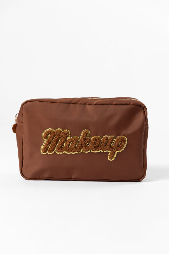 Brown Makeup Travel Pouch Cheap Pice Buy Discount