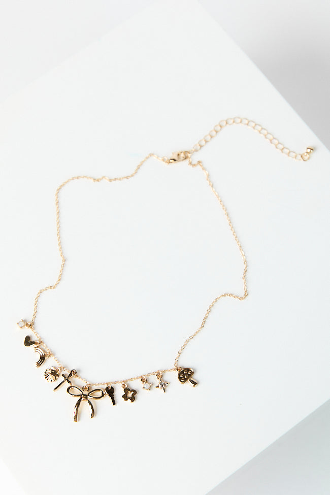 Bow Charm Necklace FINAL SALE Where To Buy Low Pice