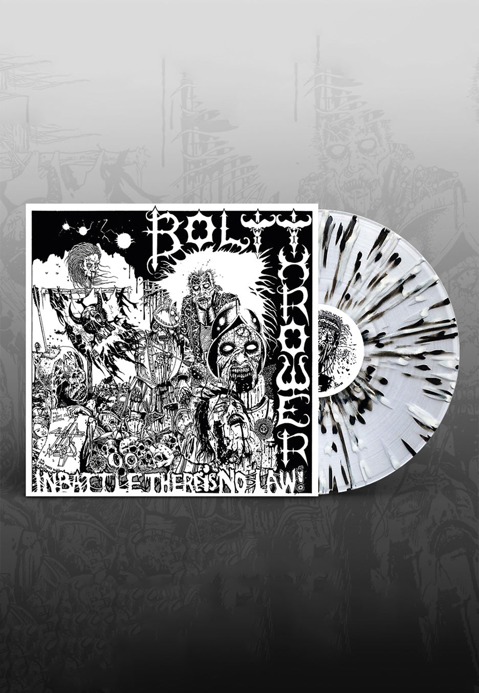 Bolt Thrower - In Battle There Is No Law ltd. Clear w/ Grey & Black - Splatter Vinyl Buy Cheap Best Wholesale