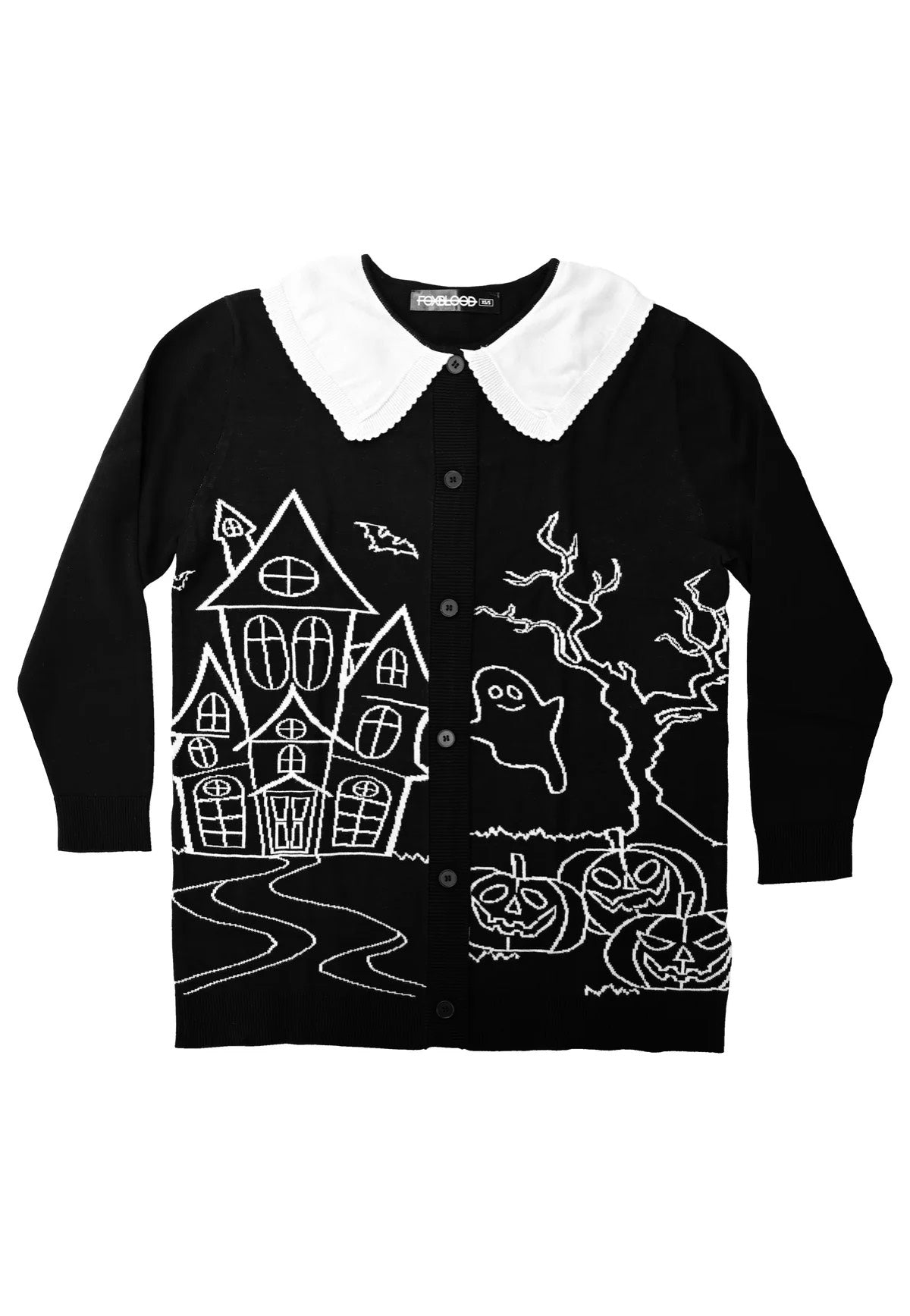 Foxblood - Haunted House Collar Black - Cardigan Outlet Countdown Package