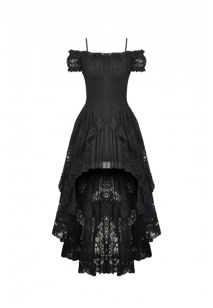 Dark in Love - Gothic Elegant Lady Lace Dovetail - Dress Buy Cheap Shop