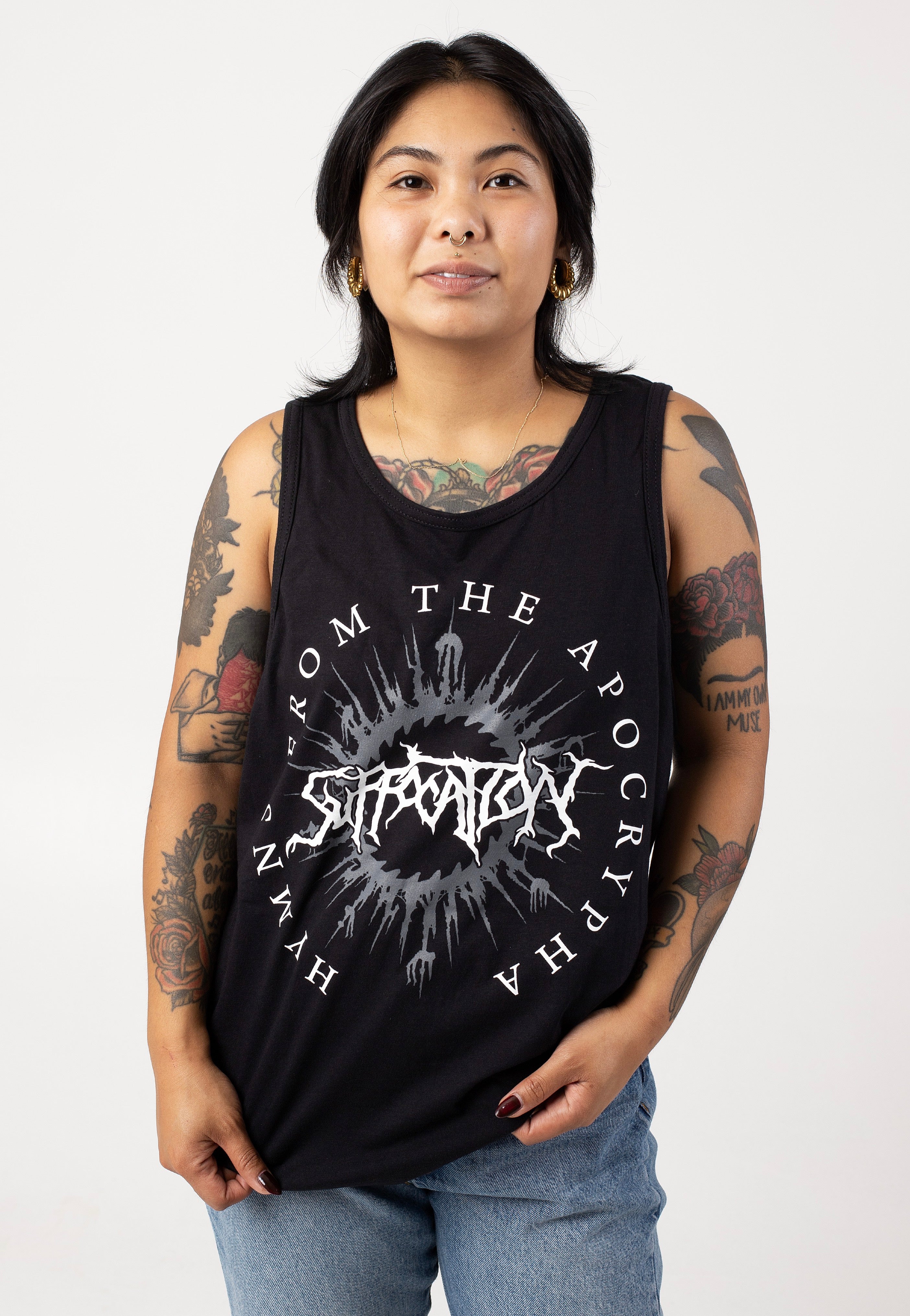 Suffocation - Hymns Logo - Tank Low Cost Cheap Online