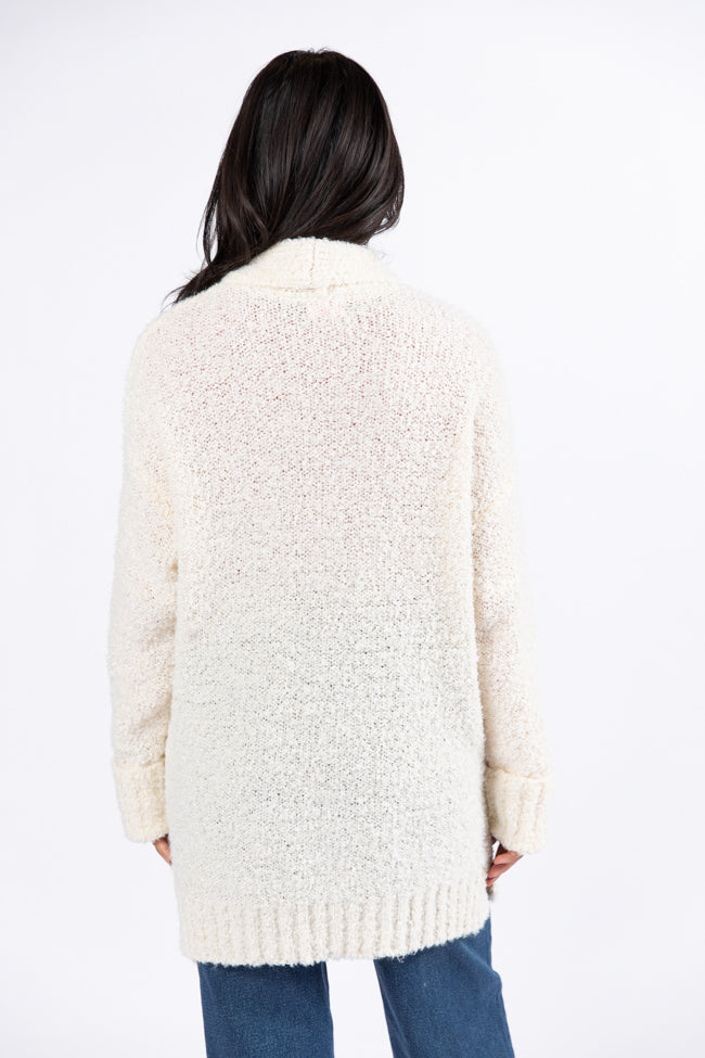 All Time Fav Cream Fuzzy Cardigan SALE Free Shipping Eastbay