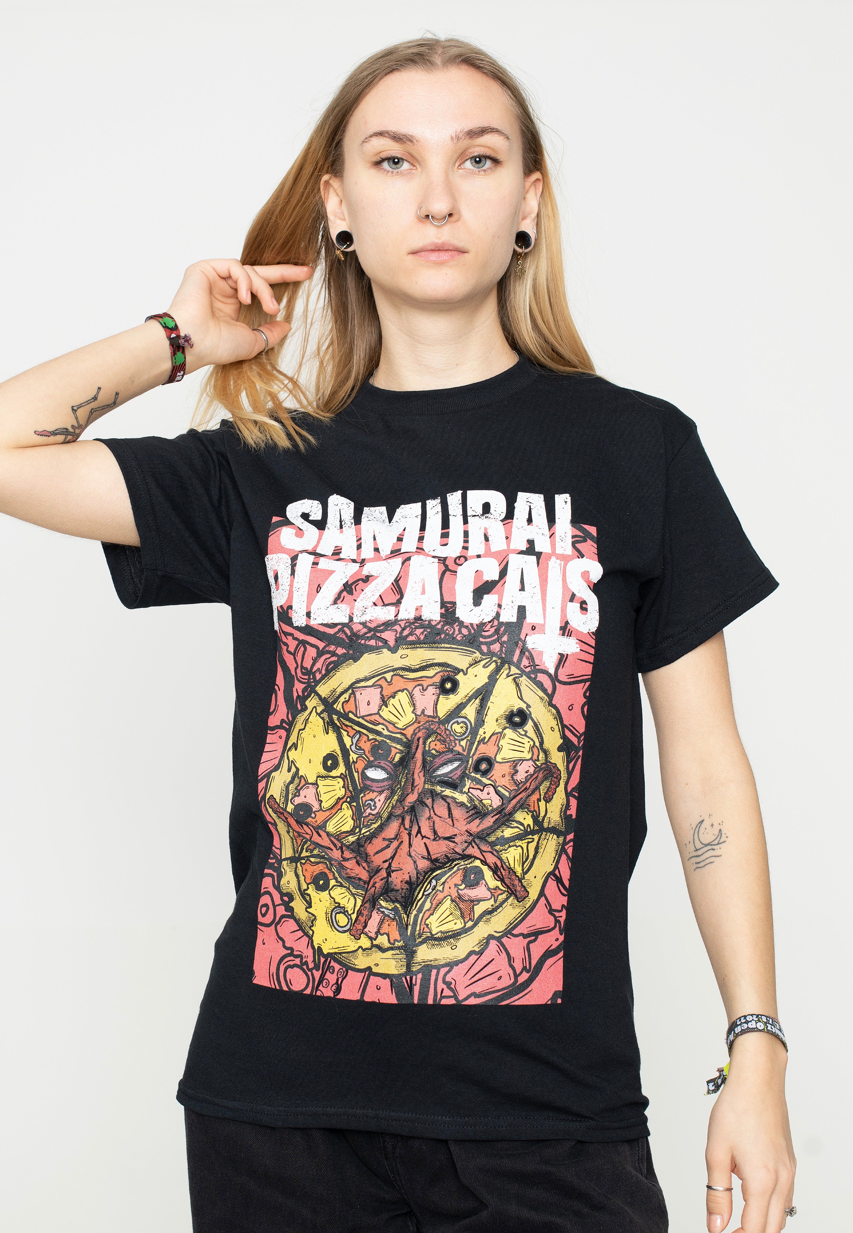 Samurai Pizza Cats - Demon Pizza - T-Shirt Pices Online