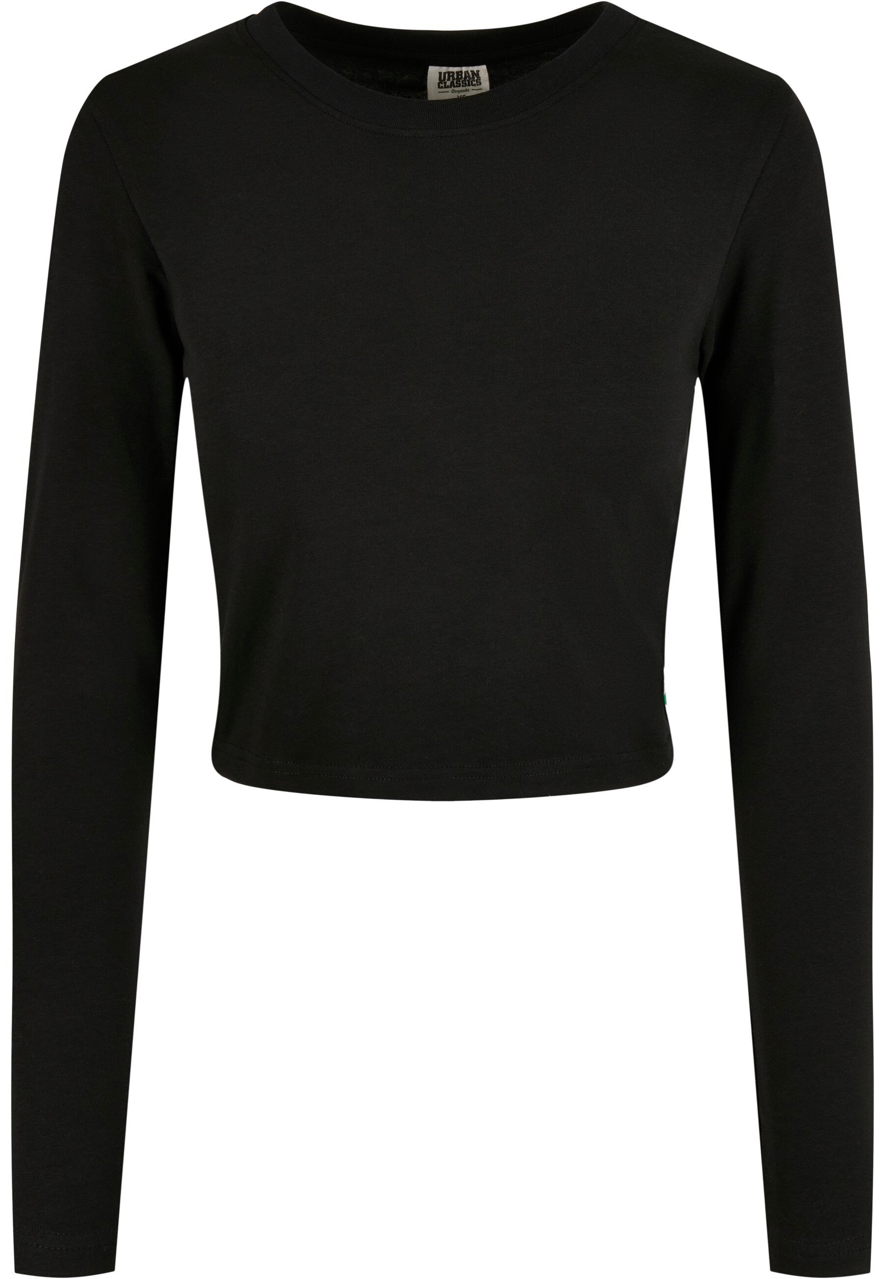 Urban Classics - Ladies Organic Cropped Black - Longsleeve High Quality For Sale