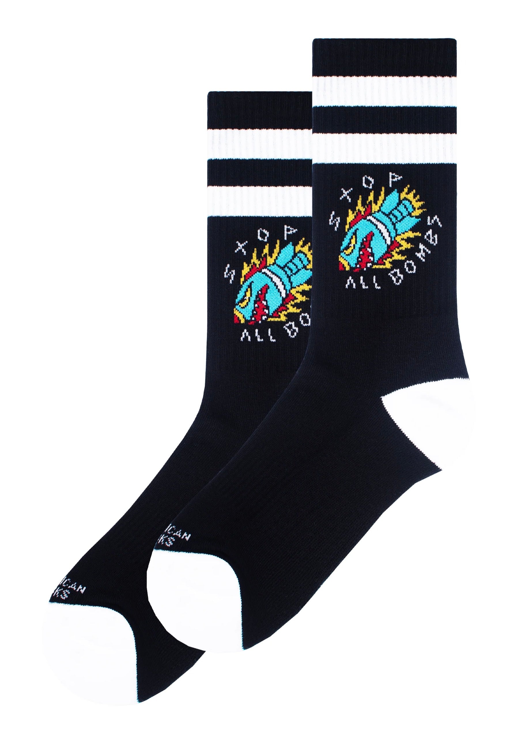 American Socks - Stop All Bombs Mid HighBlack - Socks Online Online High Quality