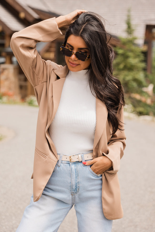 Back In Business Camel Long Blazer FINAL SALE Buy Cheap Perfect