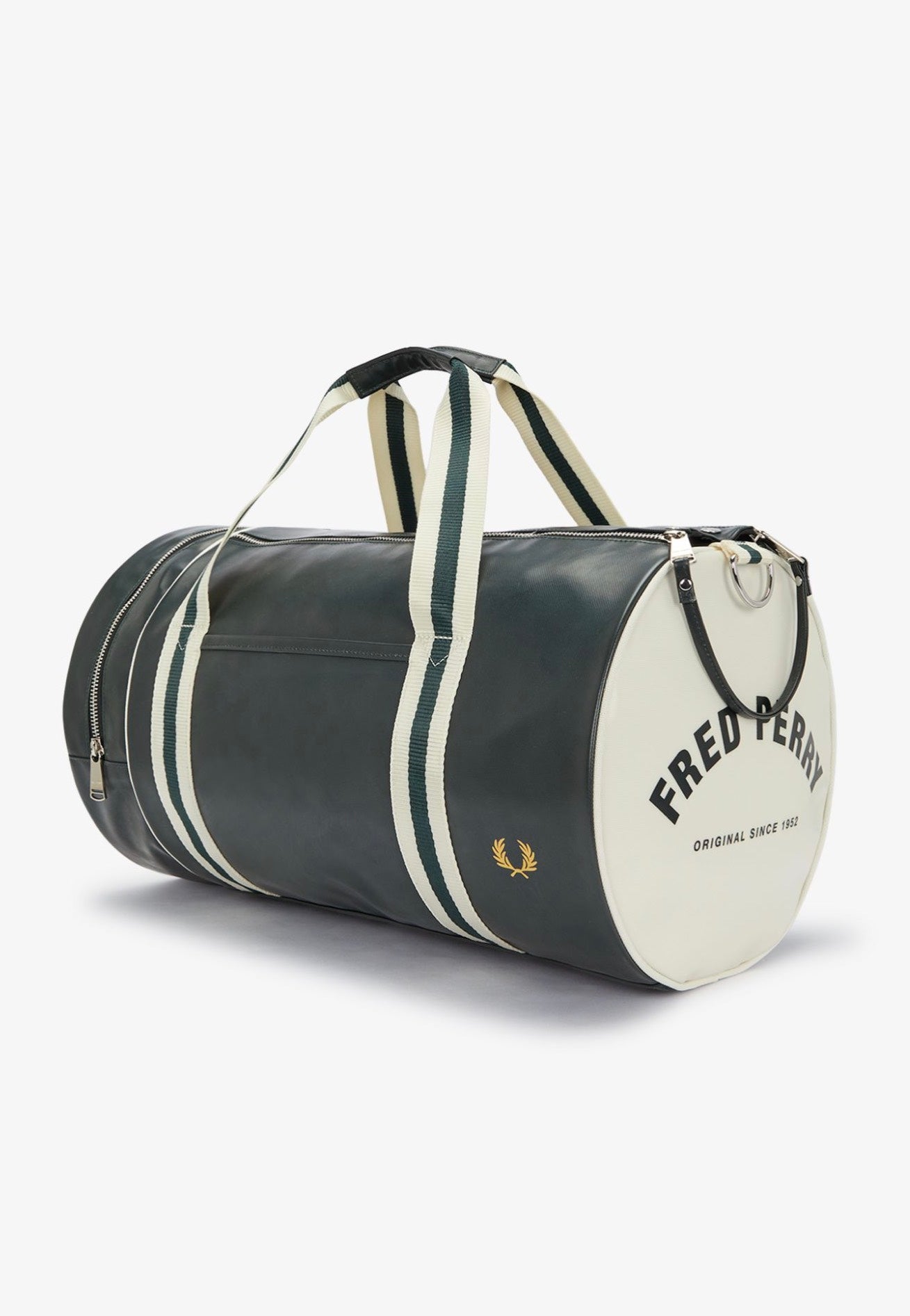 Fred Perry - Classic Barrel Night Green/Ecru - Dufflebag Sale Huge Surprise