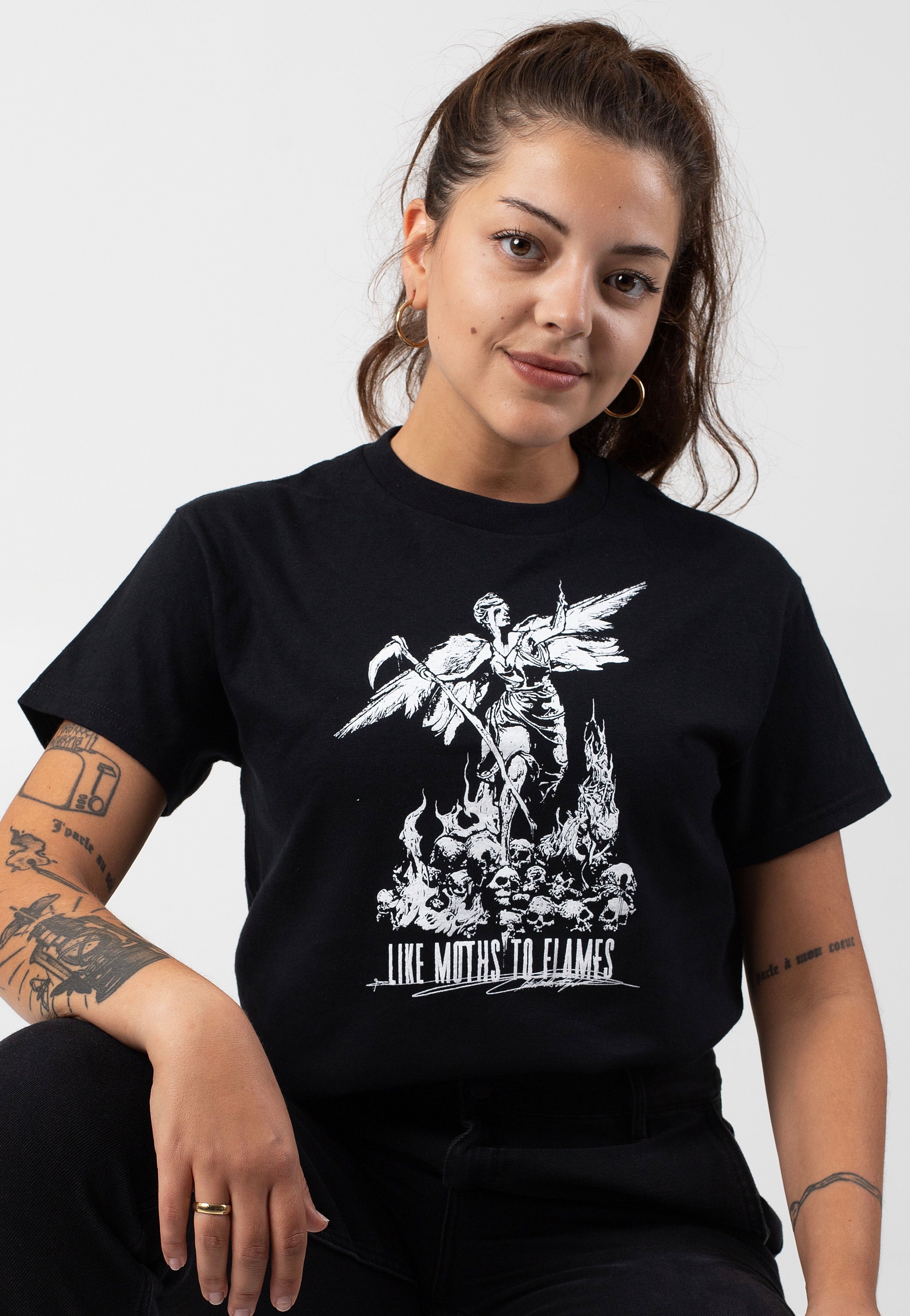 Like Moths To Flames - Angel - T-Shirt Cheap Sale Genuine