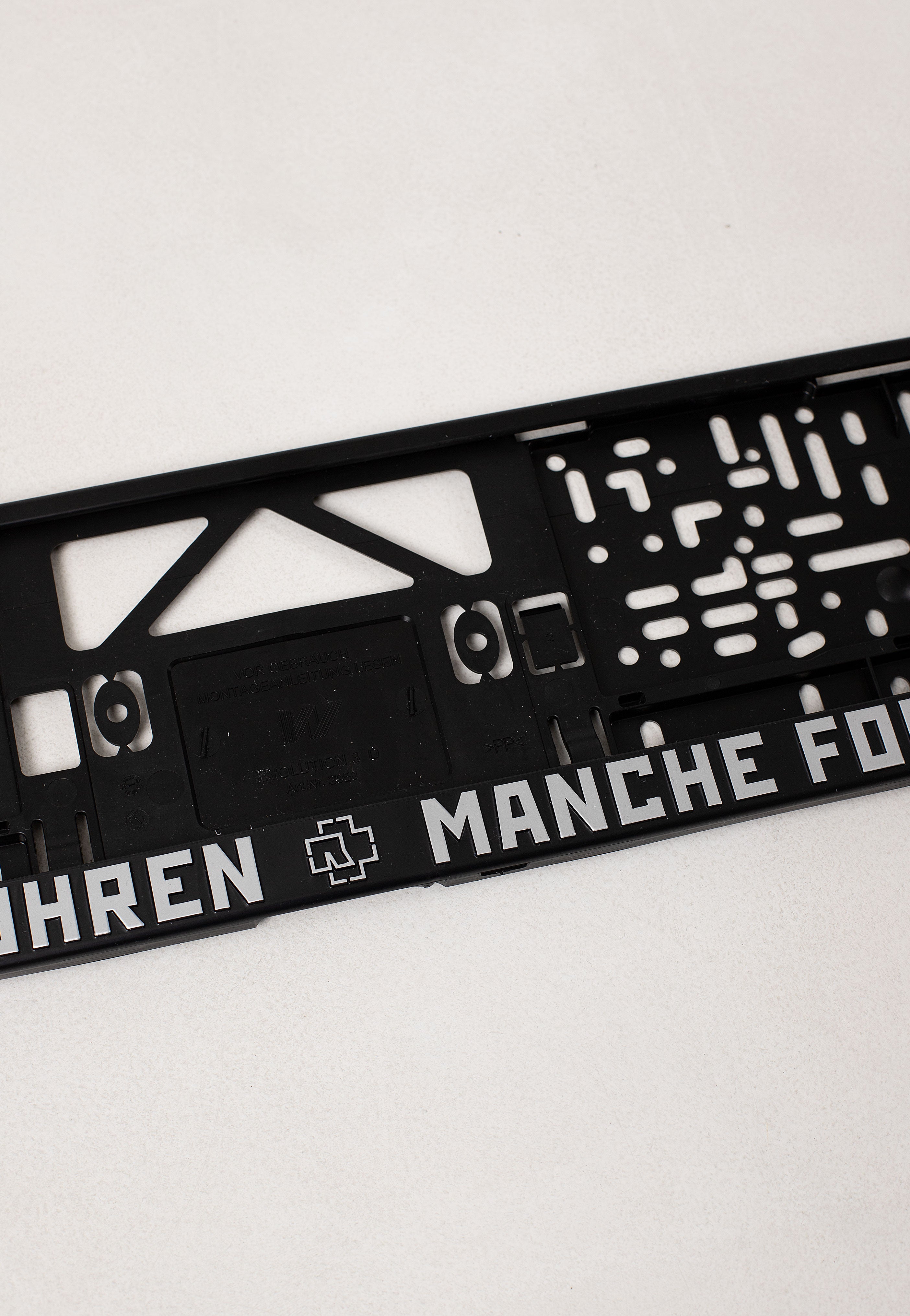 Rammstein - Manche Führen Manche Folgen - Licence Plate Holder Cheap Lowest Pice