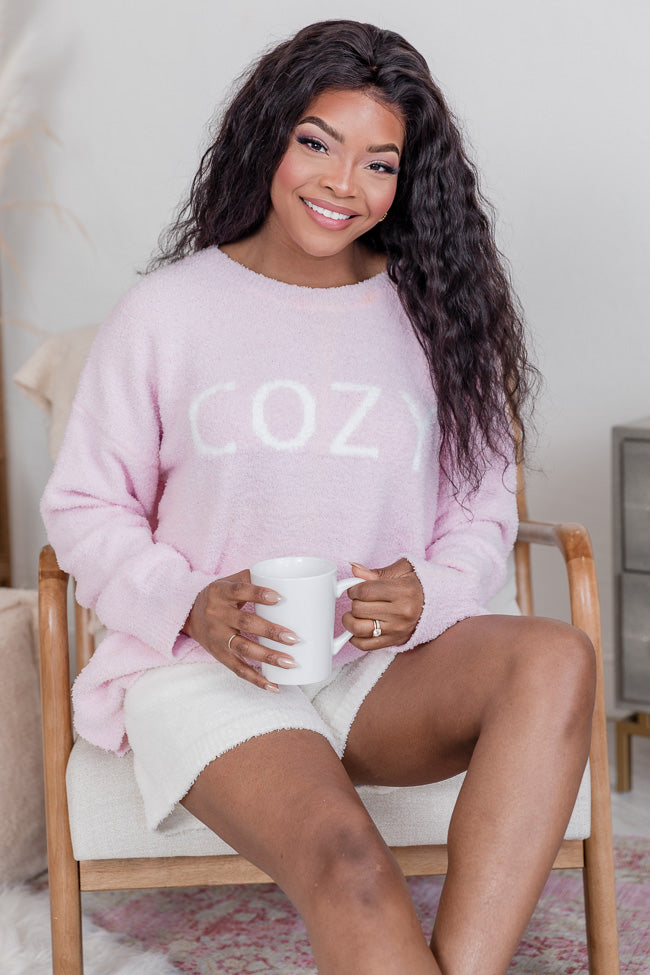 Incredibly Cozy Pink Fuzzy Sweater FINAL SALE Clearance Manchester