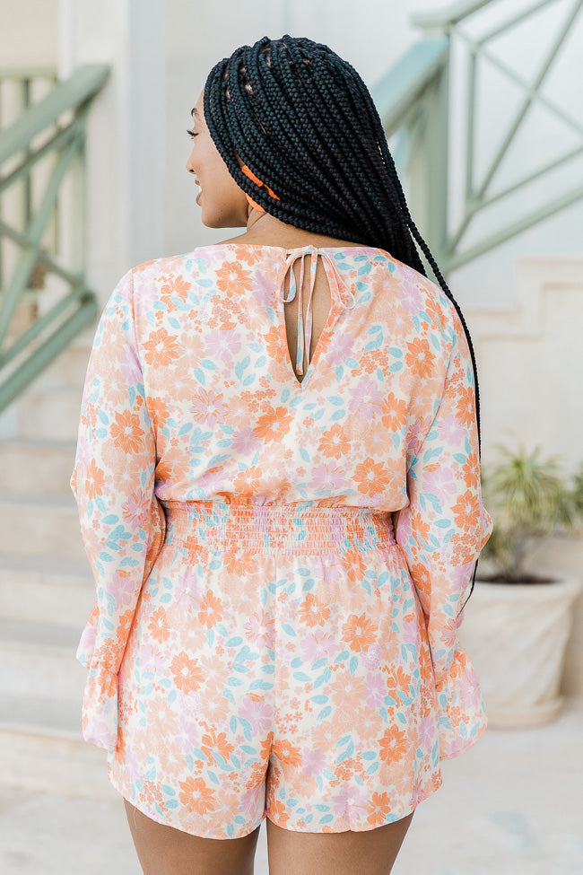 I Keep Hoping Floral Orange Romper FINAL SALE Where To Buy