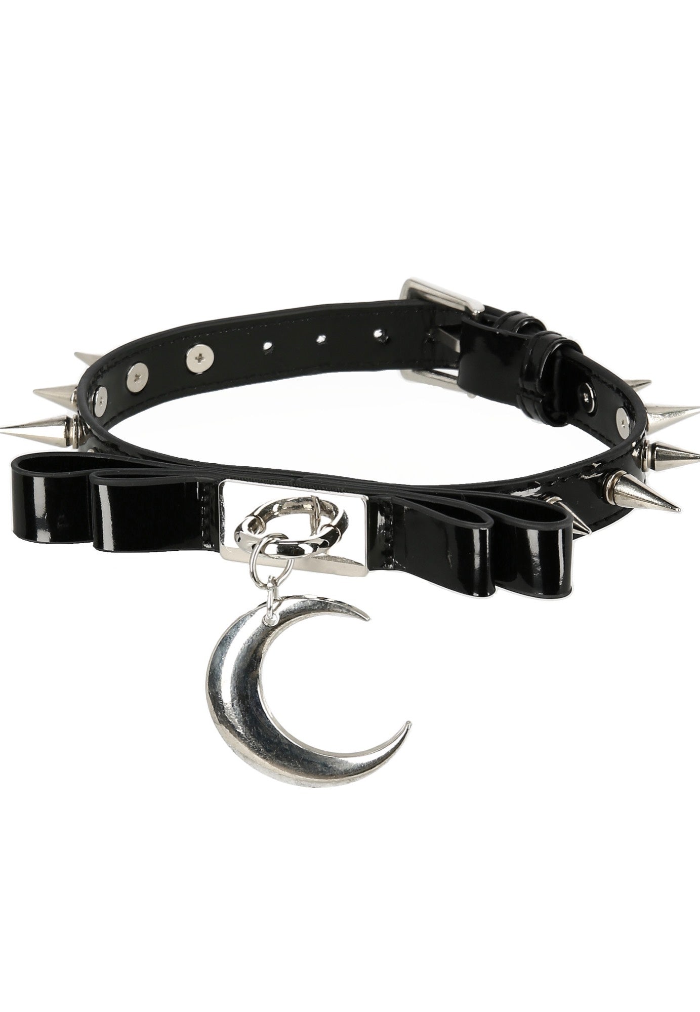 Restyle - Bow Moon Black/Silver - Choker Hot Sale