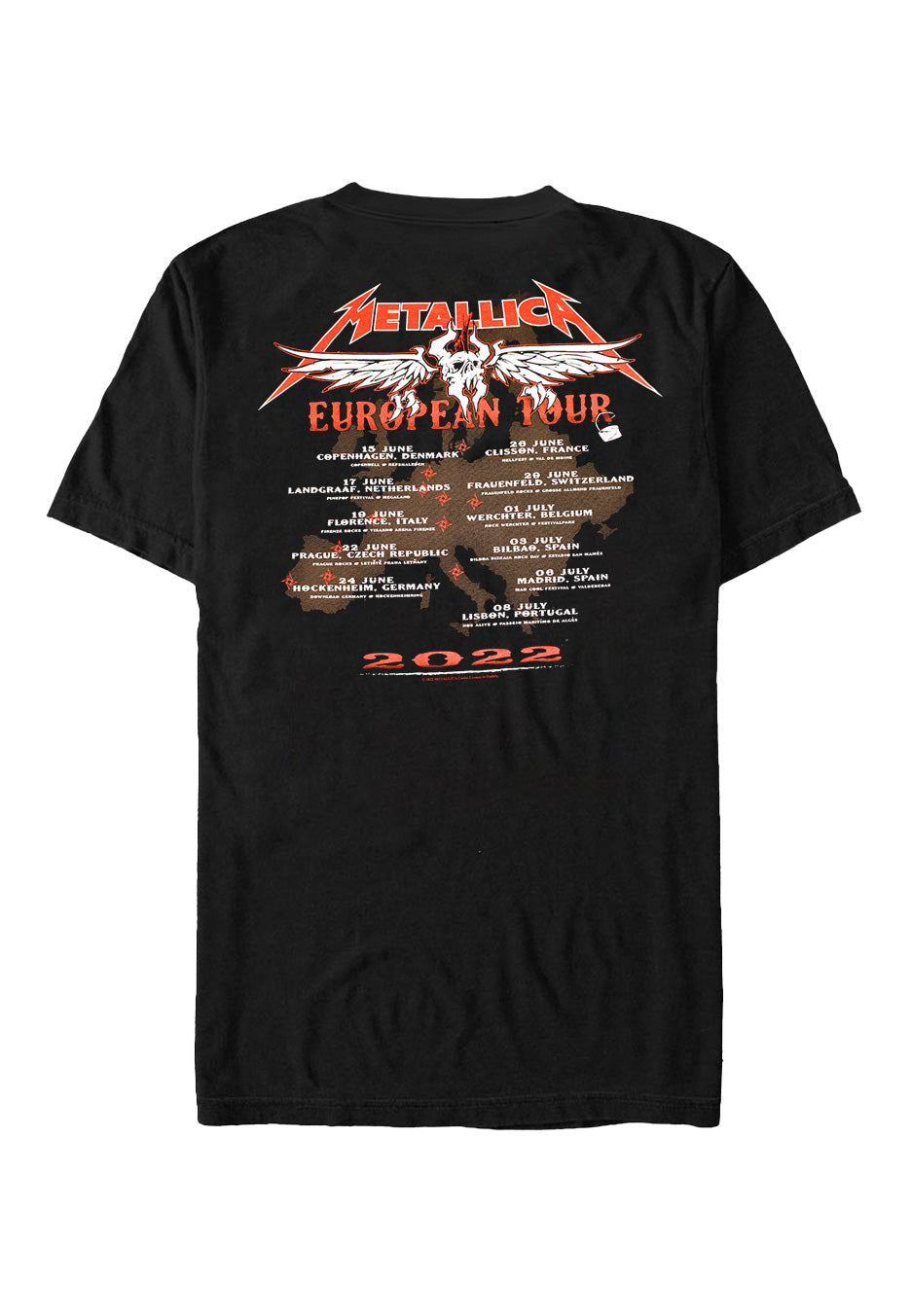 Metallica - Squindo Euro - T-Shirt For Cheap Cheap Online