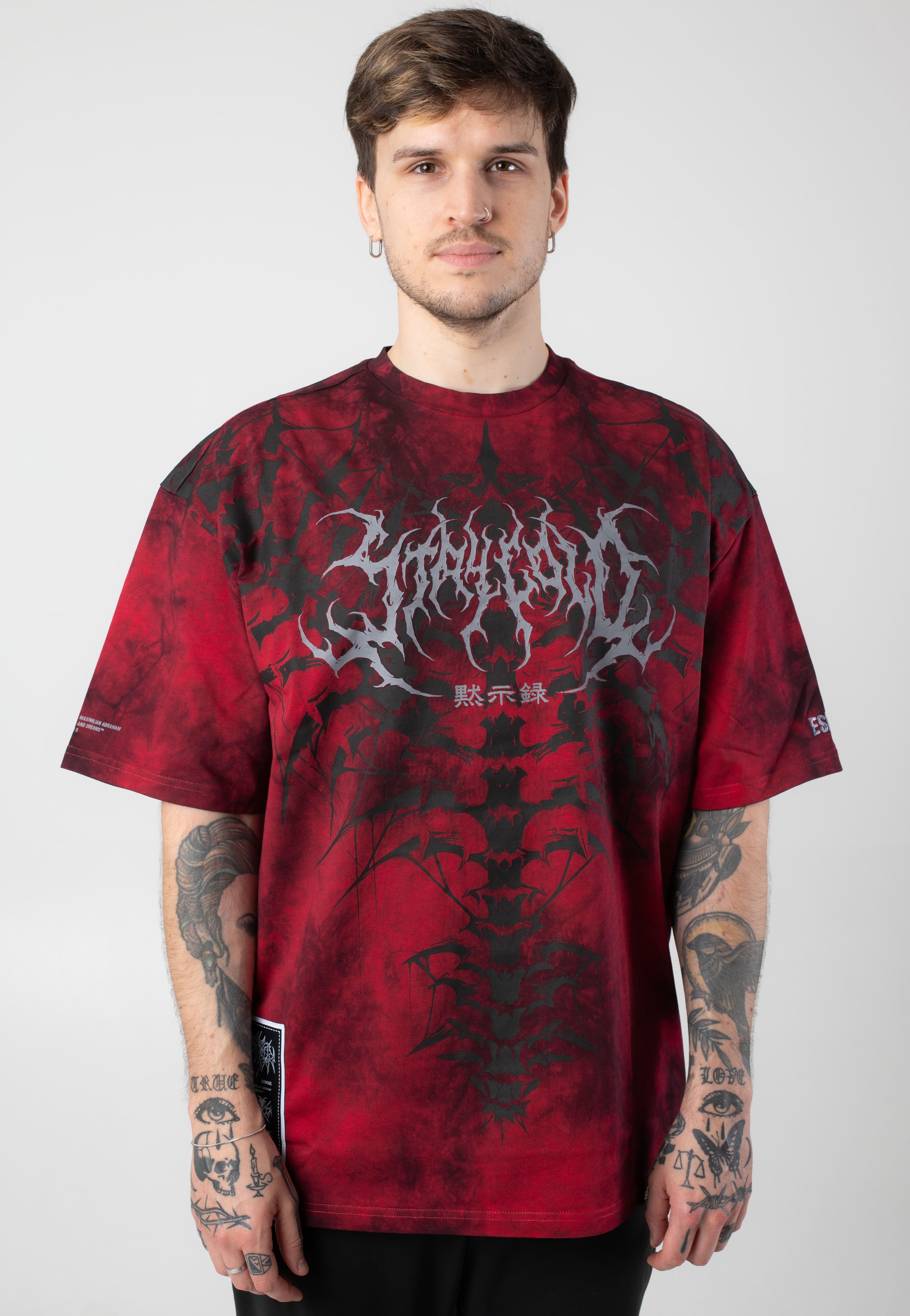 Stay Cold Apparel - Nocturnal Lifelines Heavy Oversized Red Acid - T-Shirt Deals