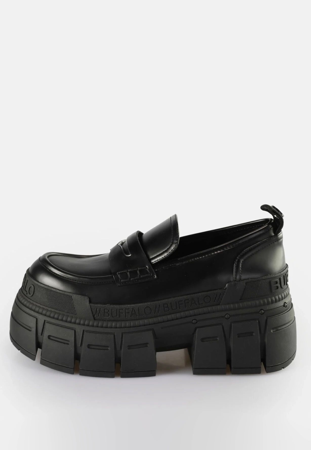 Buffalo - Gospher Loafer Vegan Nappa Black - Girl Shoes Cheap Low Pice