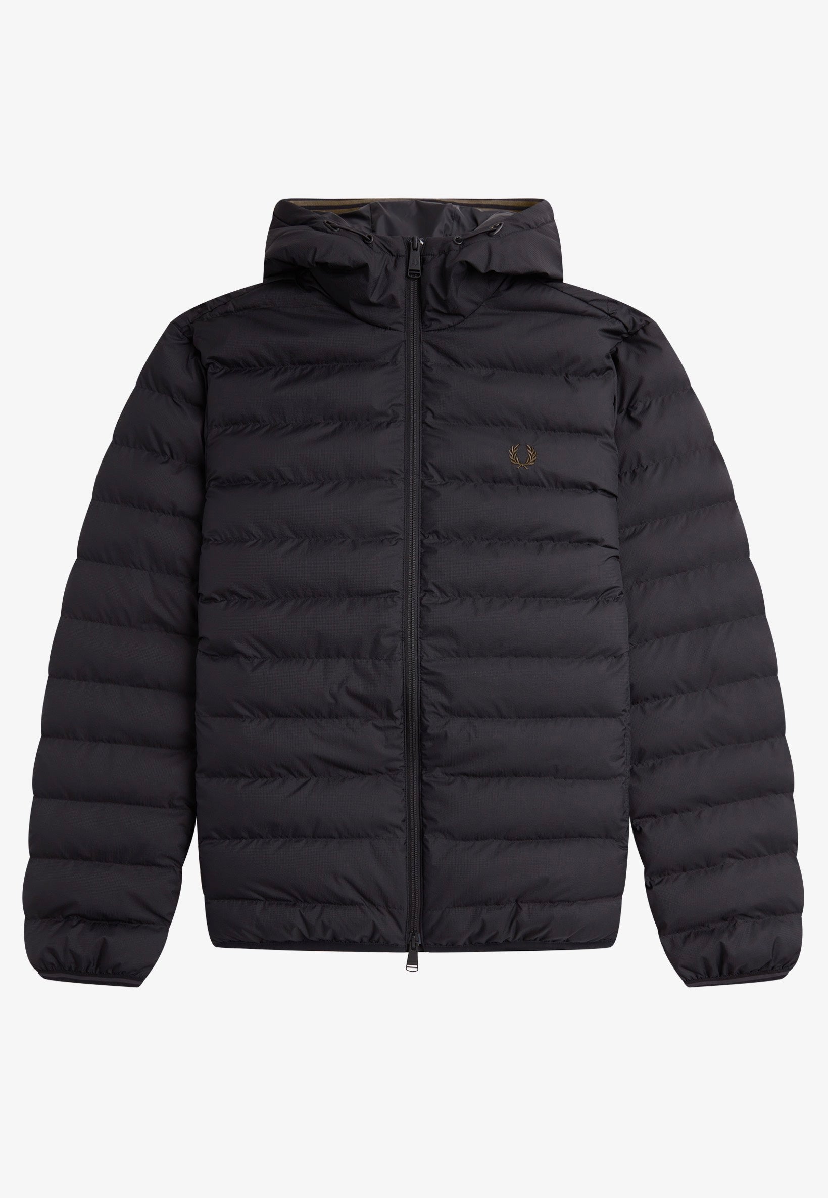 Fred Perry - Hooded Insulated Black - Jacket Discount Footaction