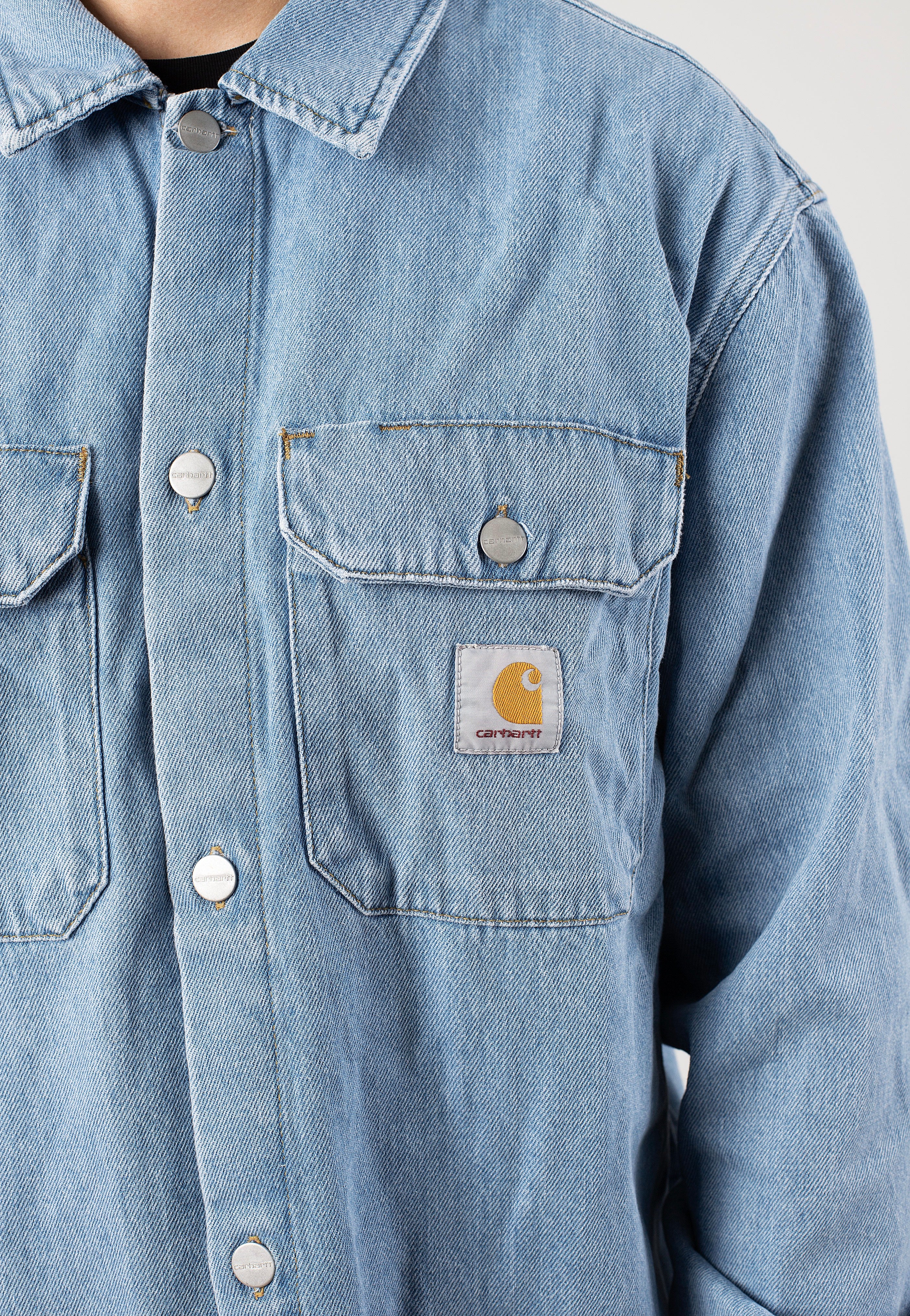 Carhartt WIP - Harvey Dark Bleached Blue - Jacket Clearance Websites