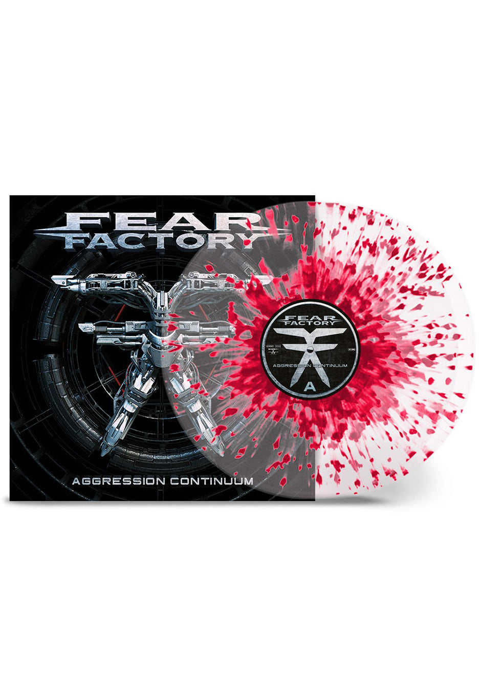 Fear Factory - Aggression Continuum Crystal Clear/Red - Splattered 2 Vinyl Sale Low Shipping Fee