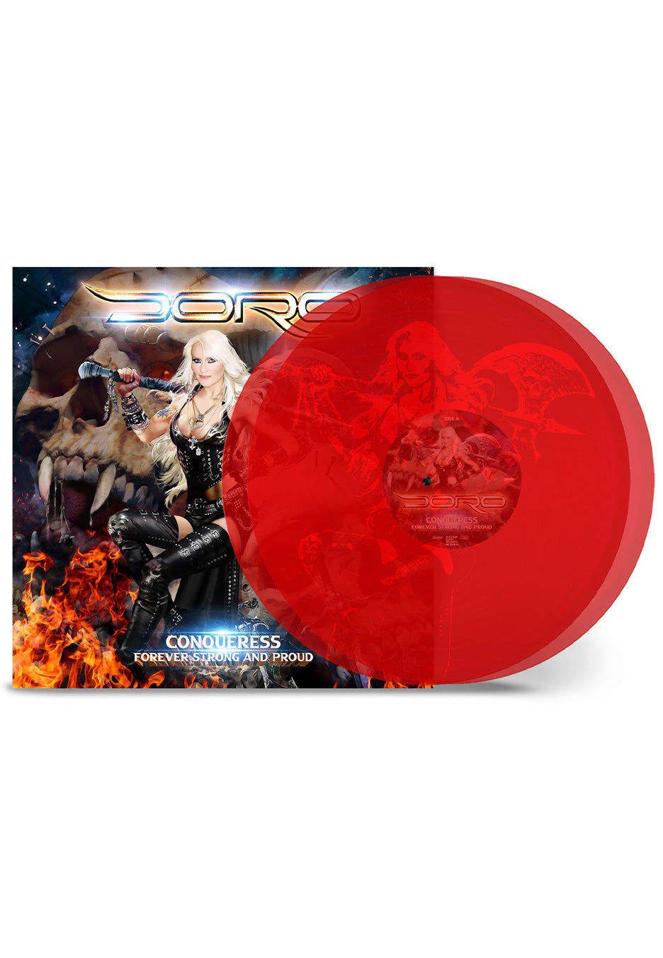 Doro - Conqueress - Forever Strong And Proud Ltd. Transparent Red - Colored 2 Vinyl Outlet Manchester Great Sale