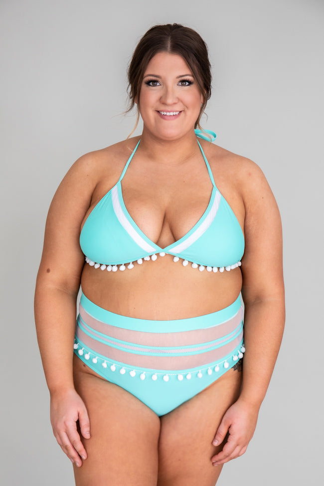 Sailing Through Paradise Mint Bikini Top FINAL SALE Outlet Recommend