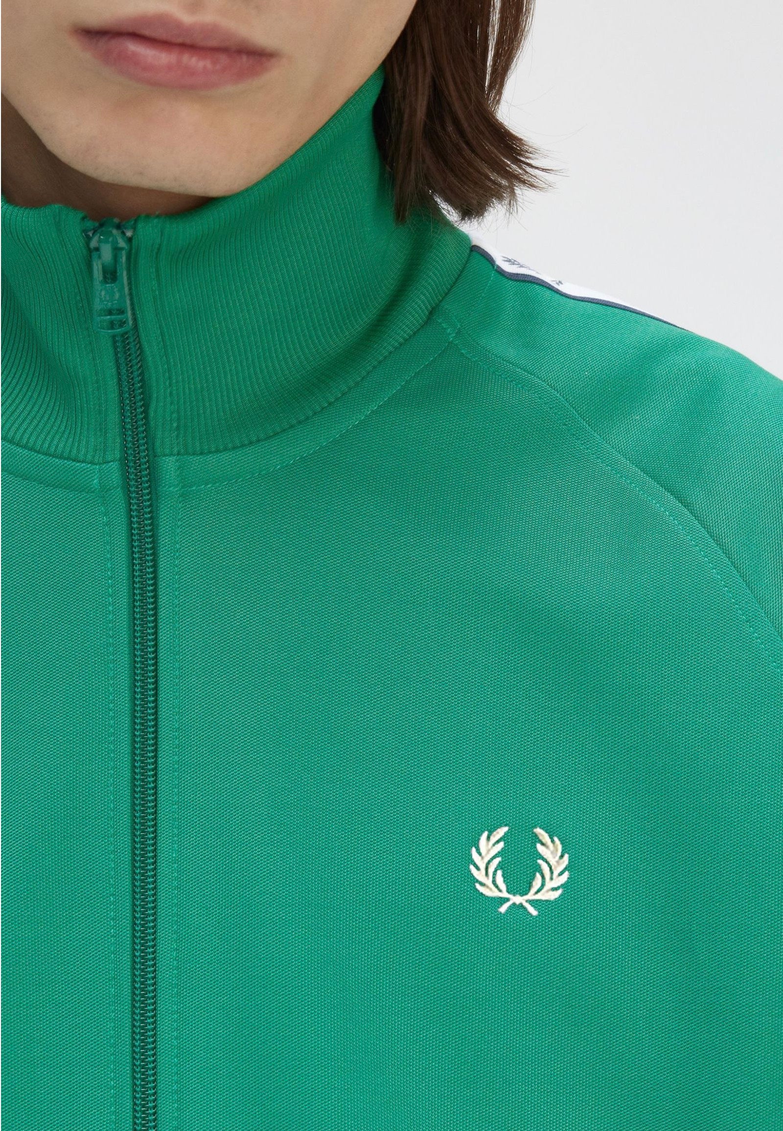 Fred Perry - Taped Track Label Green - Track Jacket Sale Classic