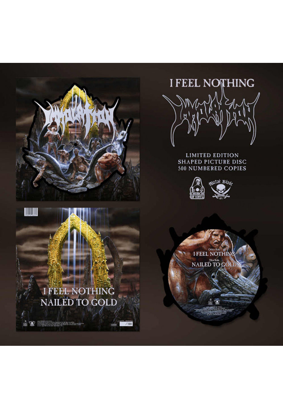 Immolation - I Feel Nothing Shape - Colored Mini Vinyl Cheap Best Place