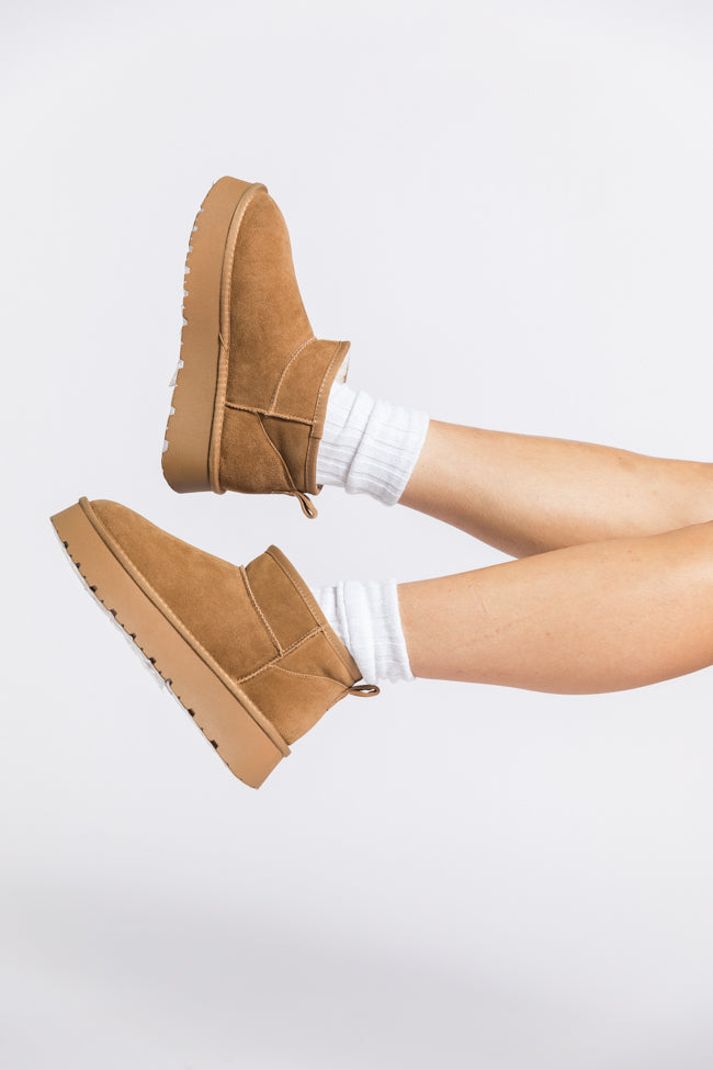 Georgia Chestnut Platform Mini Boots Genuine Sale Online