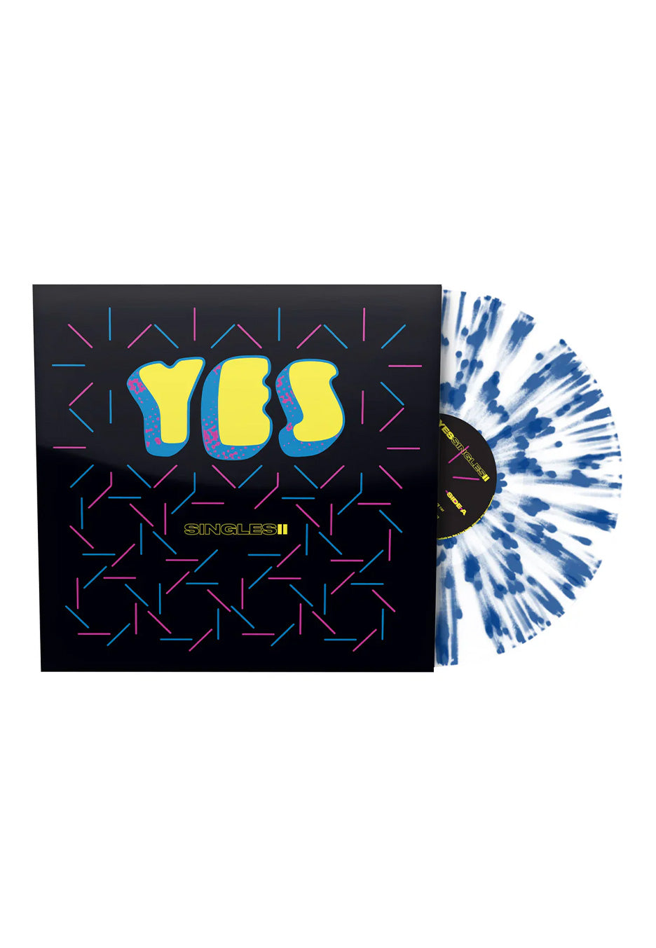 Yes - Yessingles 2 Ltd. White w/ Blue - Splattered Vinyl Shop For Online