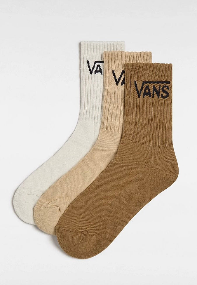 Vans - Classic Crew 6.5-10 3Pk Turtledove - Socks Cheap Sale Cheap