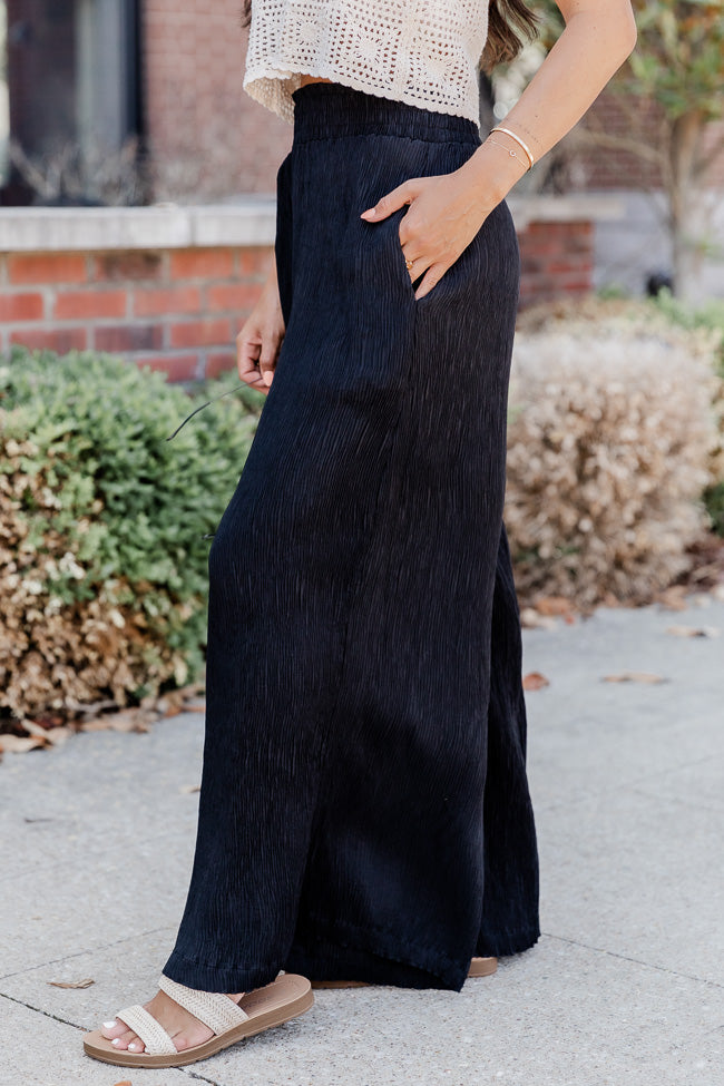 In A Daze Black Pleated Pants FINAL SALE Online