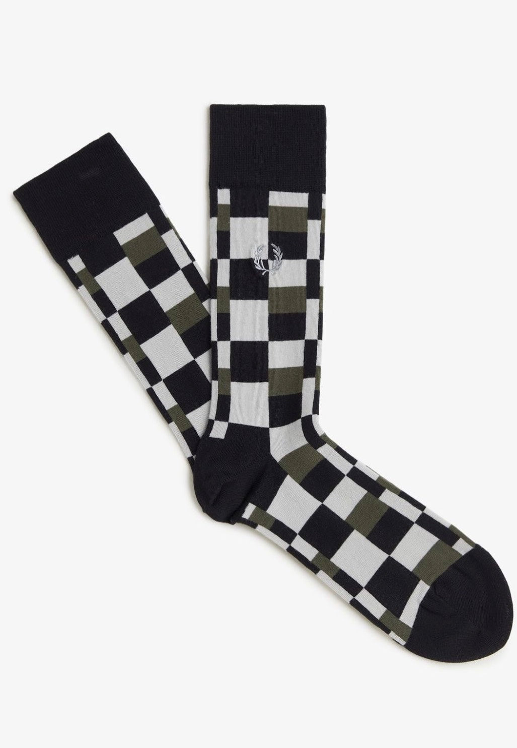 Fred Perry - Glitch Print Brushed Black - Socks View Cheap Online